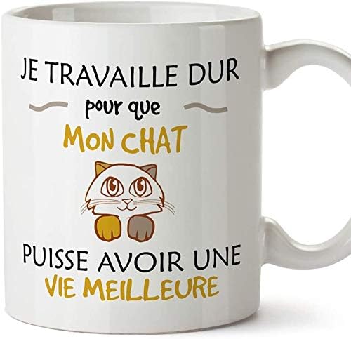 Mug multi-usage pour café, thé ou décoration, parfait pour fans de chats