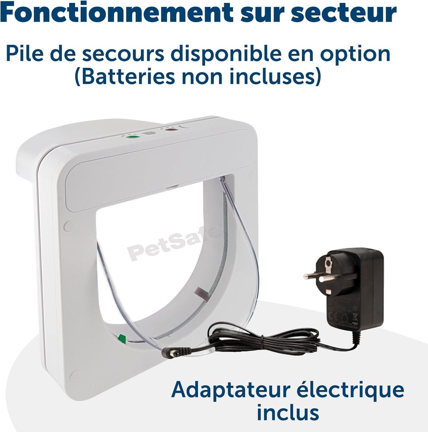 Chatière sécurisée pour chats jusqu’à 7 kg, compatible multi-supports
