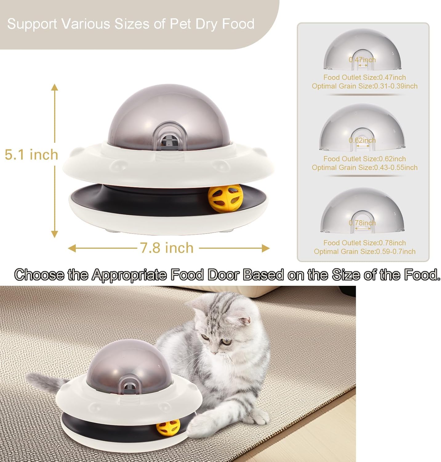 Brosse de nettoyage incluse avec le jouet distributeur UFO