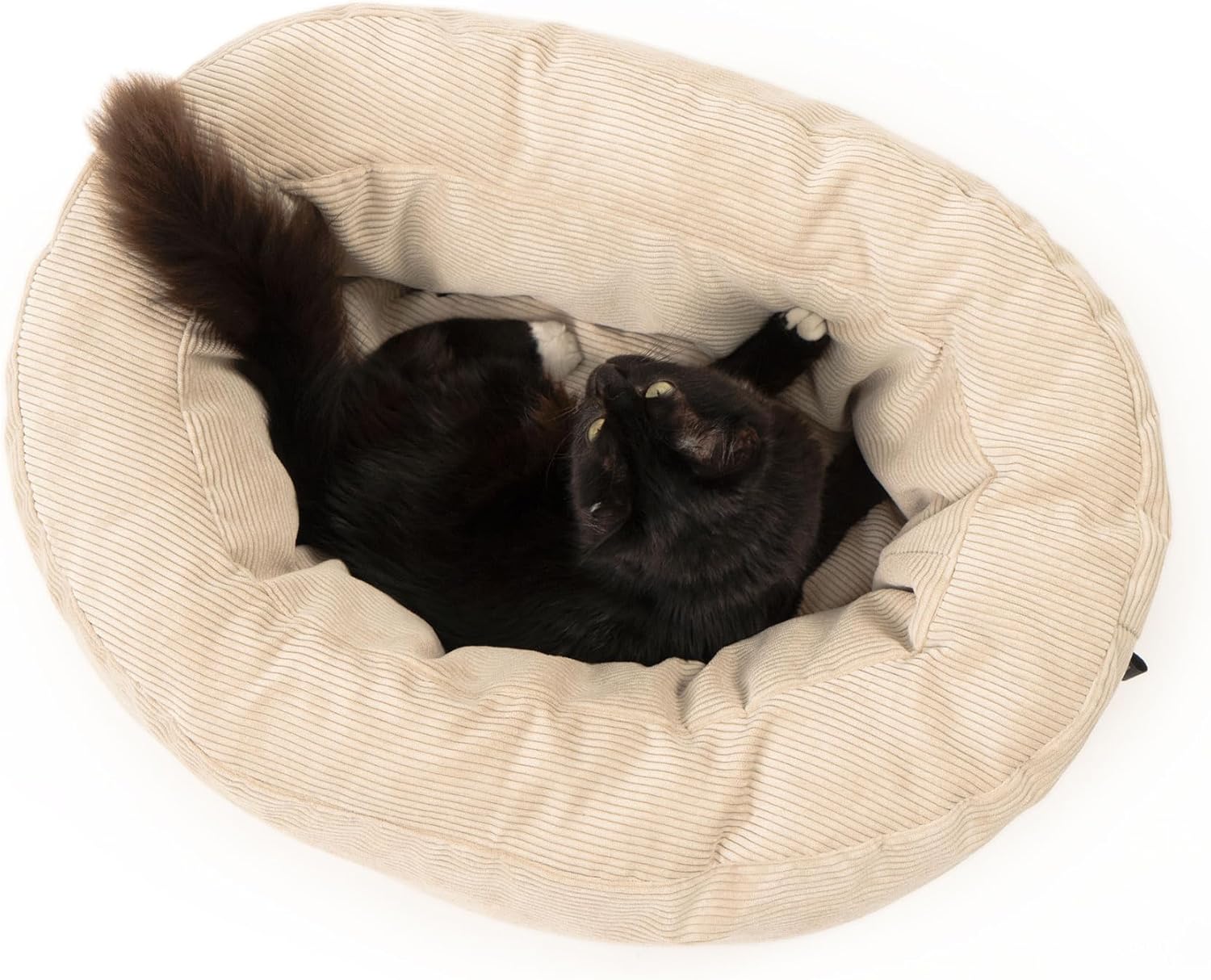 Panier pour chat LucyBalu Dinghy couleur sable, forme bateau