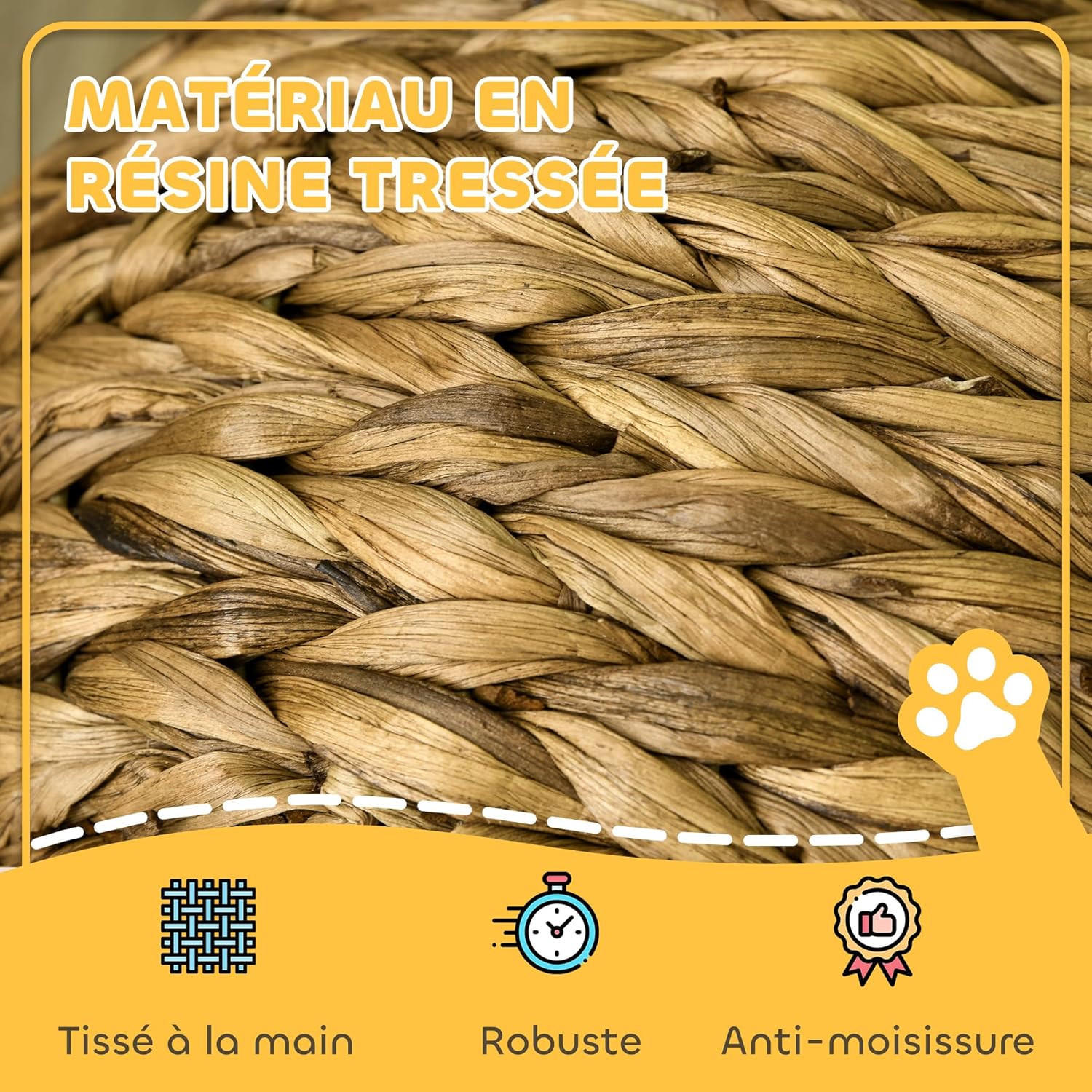 Entrée spacieuse du panier pour faciliter l’accès du chat