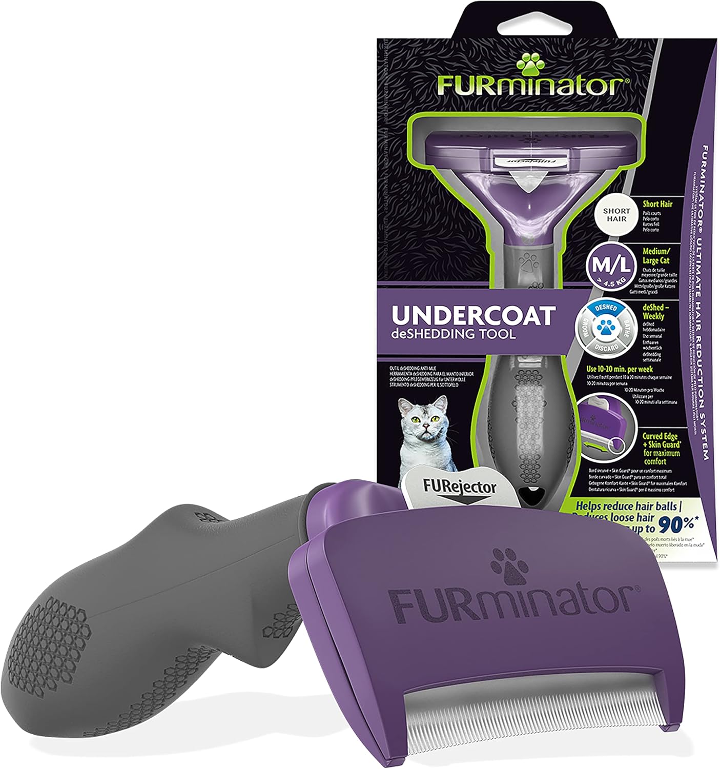 Avant/après toilettage avec FURminator – pelage brillant