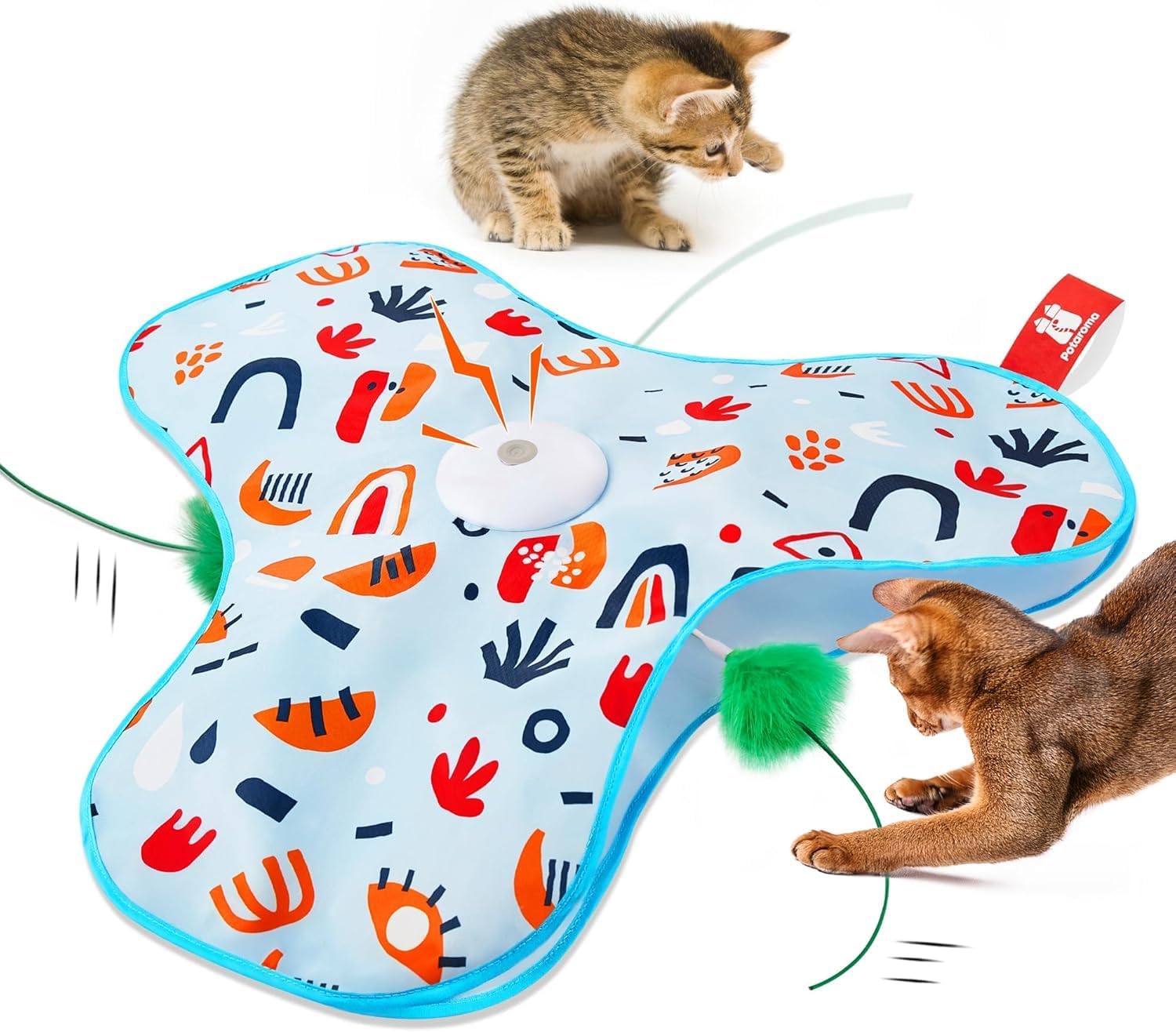 Baguette plume et son de souris : jouet interactif rechargeable pour bien-être félin à la maison