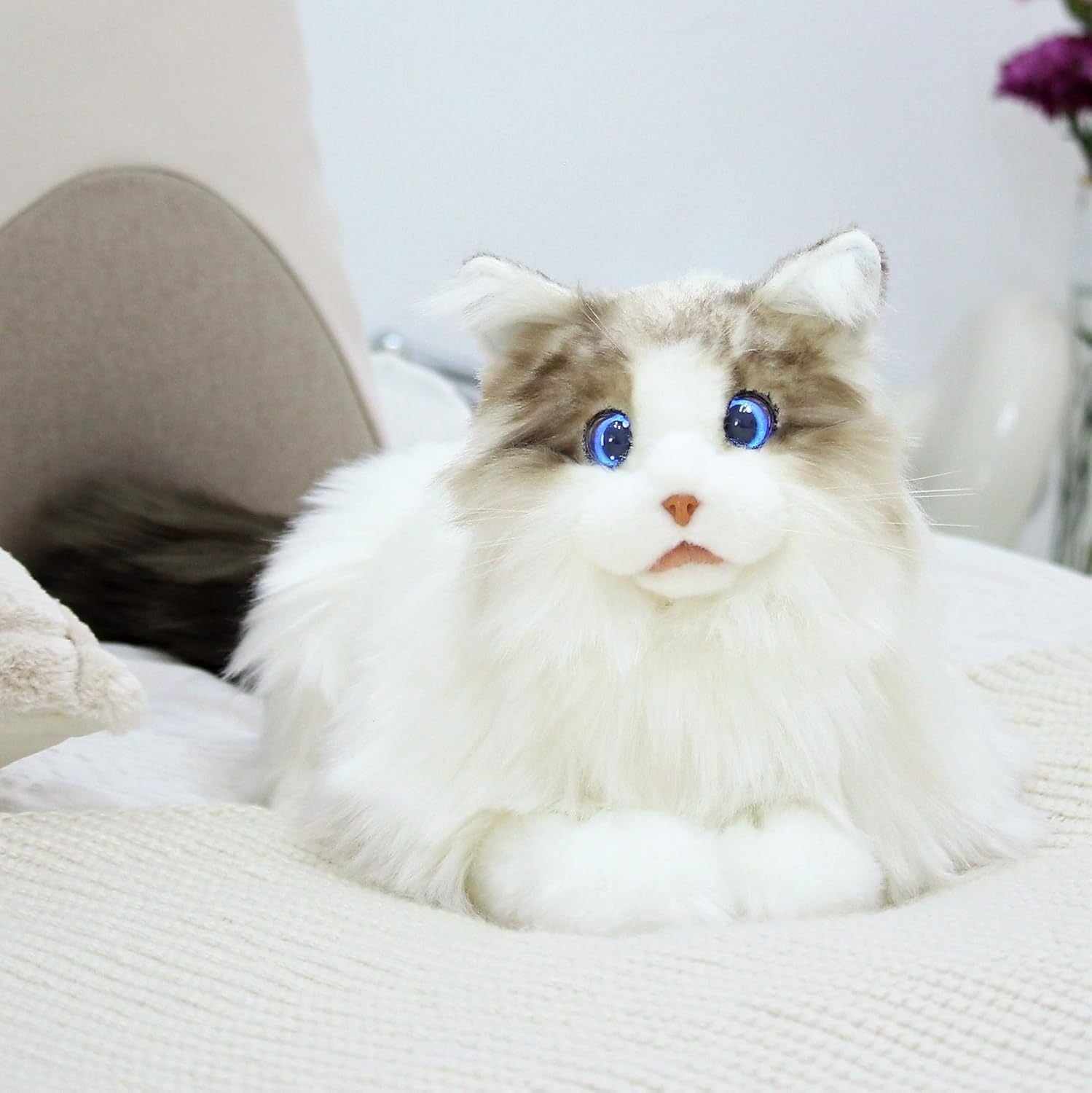 metaCat Ragdoll interactif avec fourrure douce et réaliste