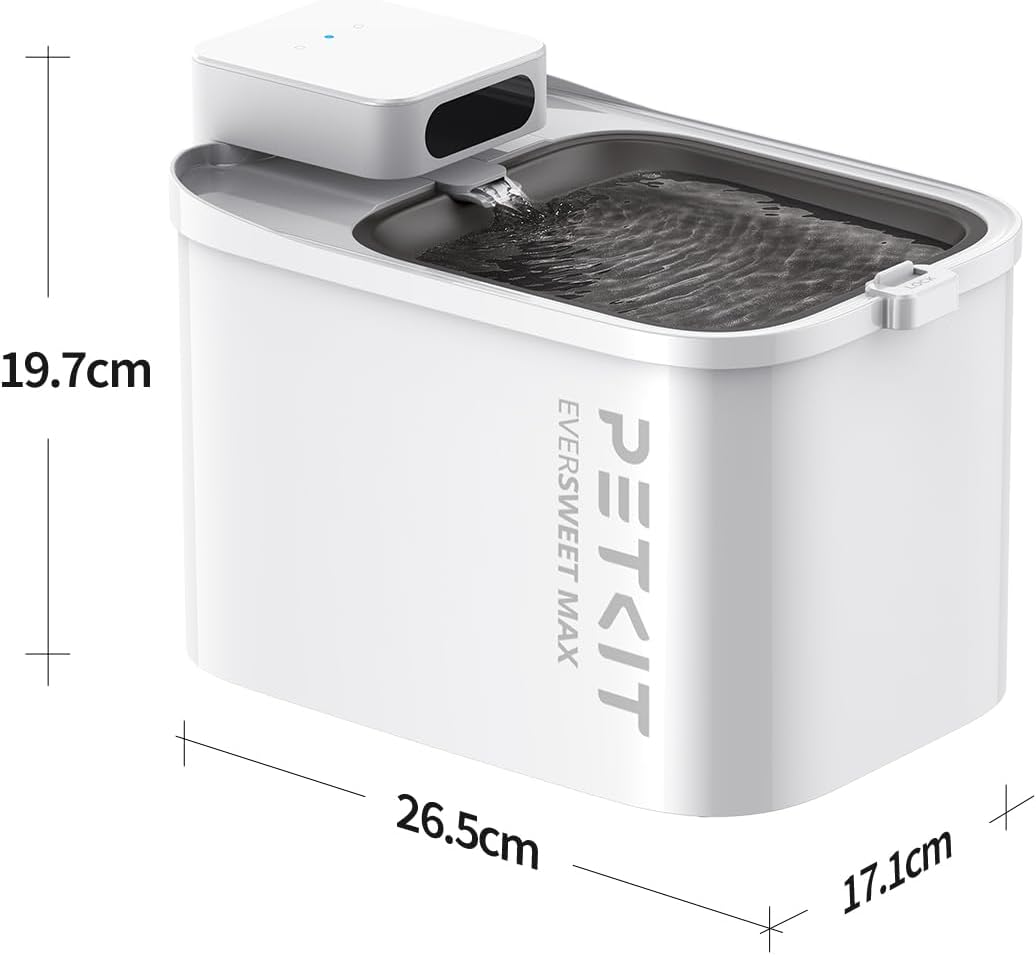 Fontaine PETKIT EVERSWEET Max design moderne en acier inoxydable