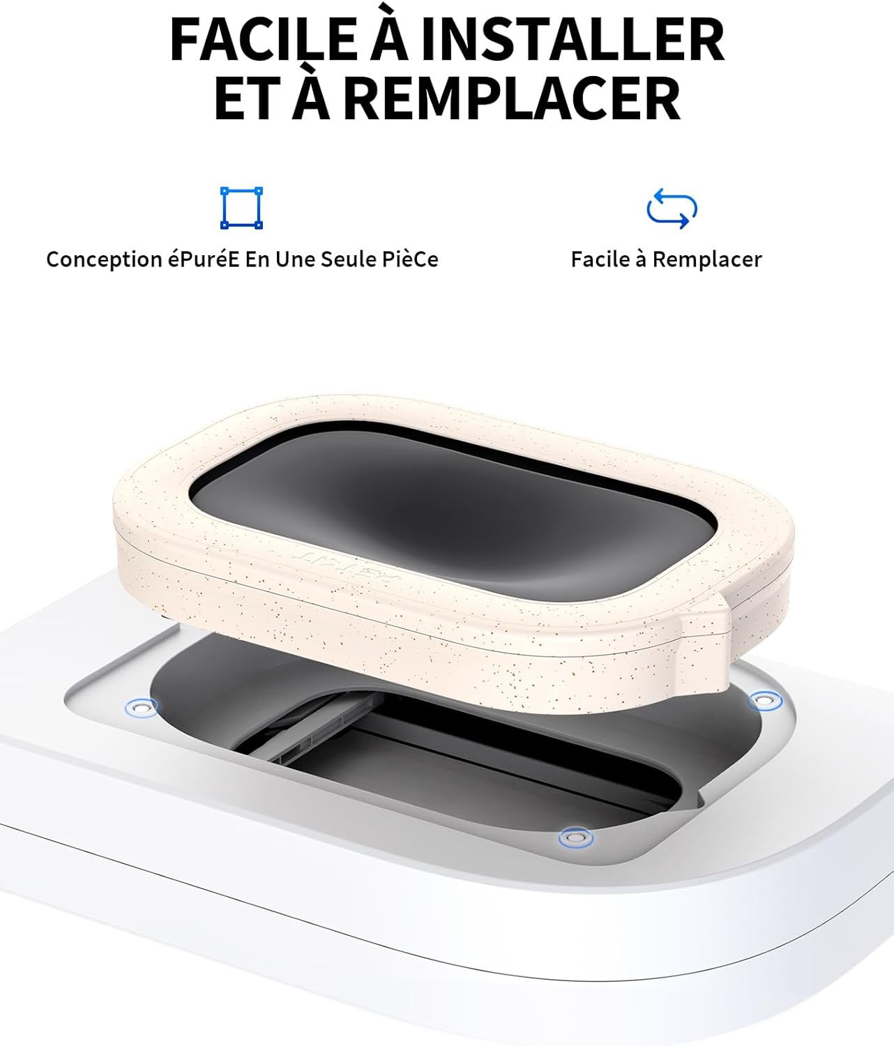 Anneaux recharge sacs pour robot litière PETKIT avec technologie RFID