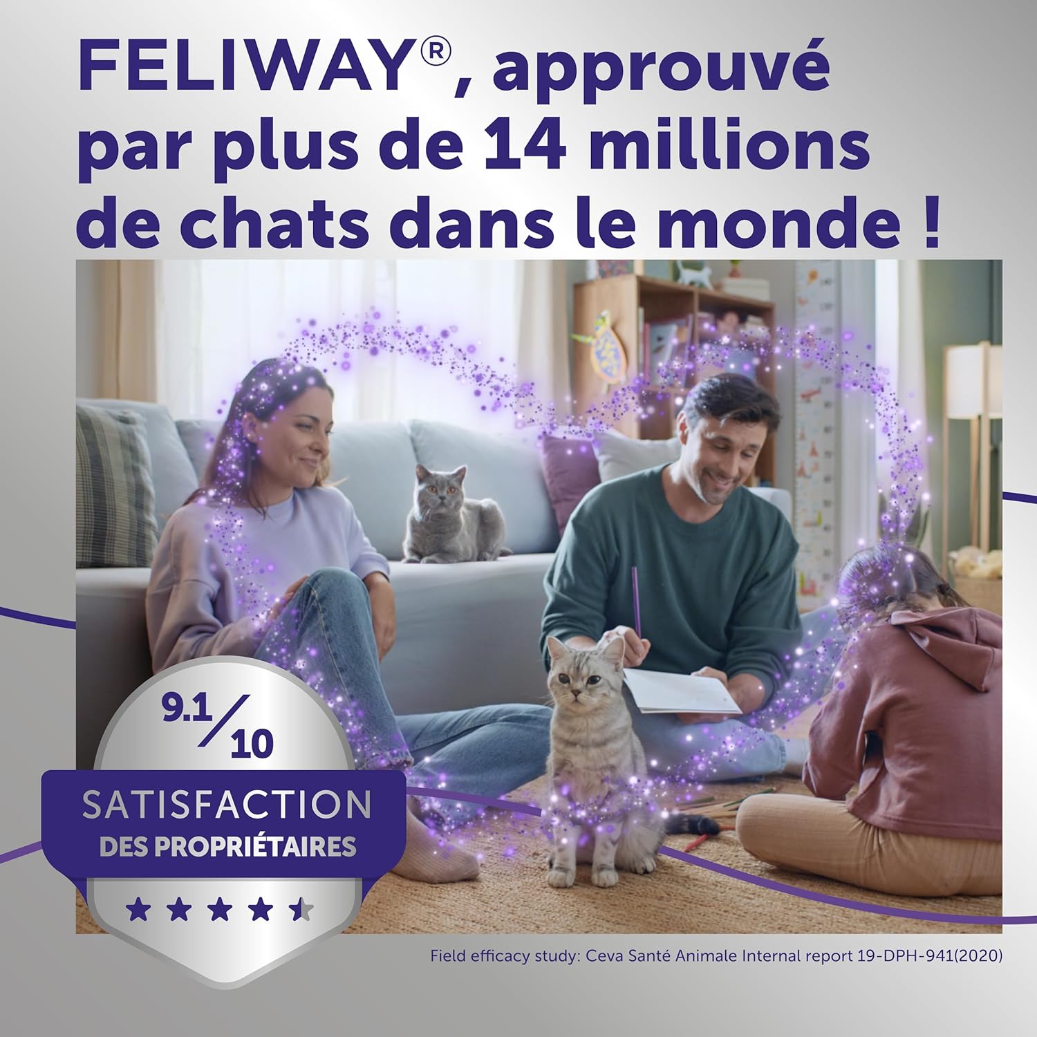 Solution apaisante contre griffures et marquages urinaires chat