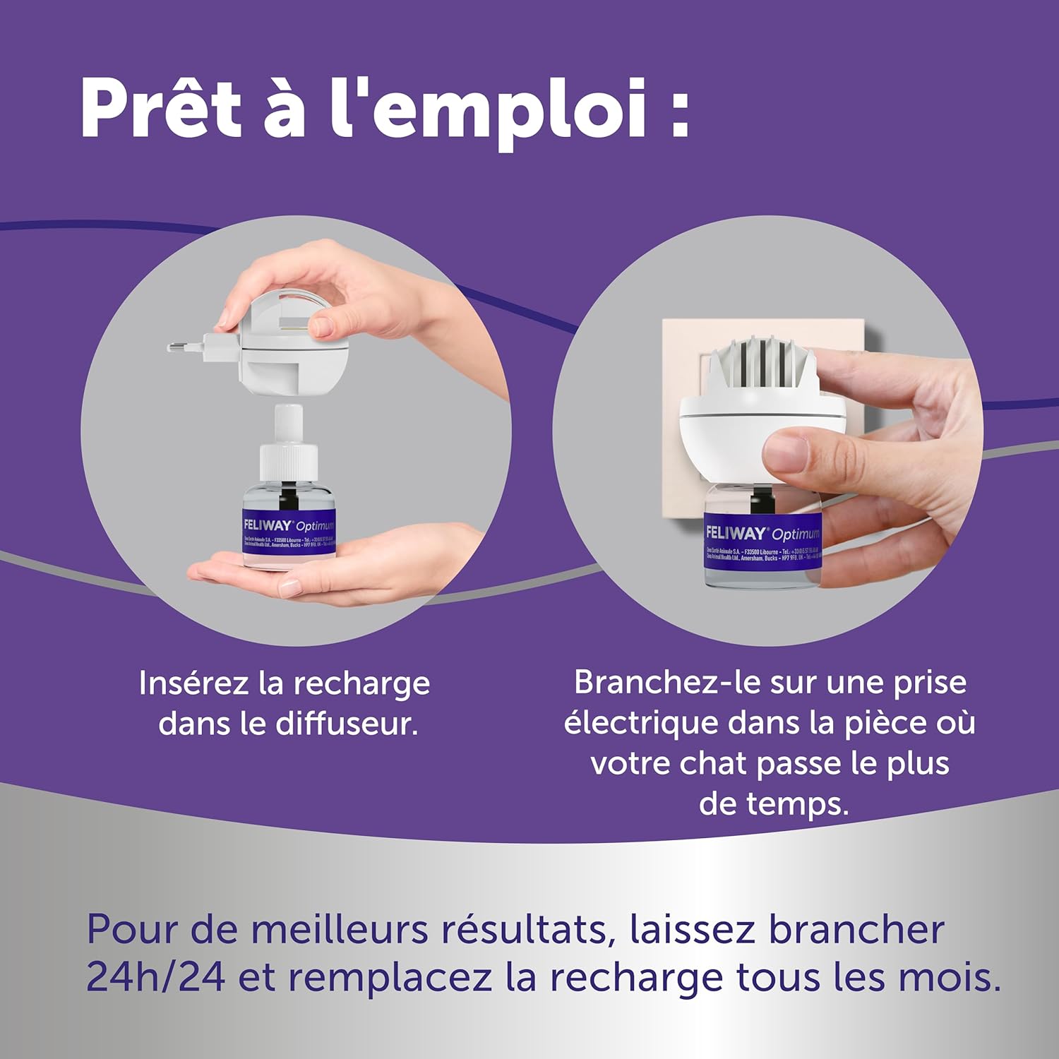 Kit complet FELIWAY Optimum utilisé et approuvé vétérinaires