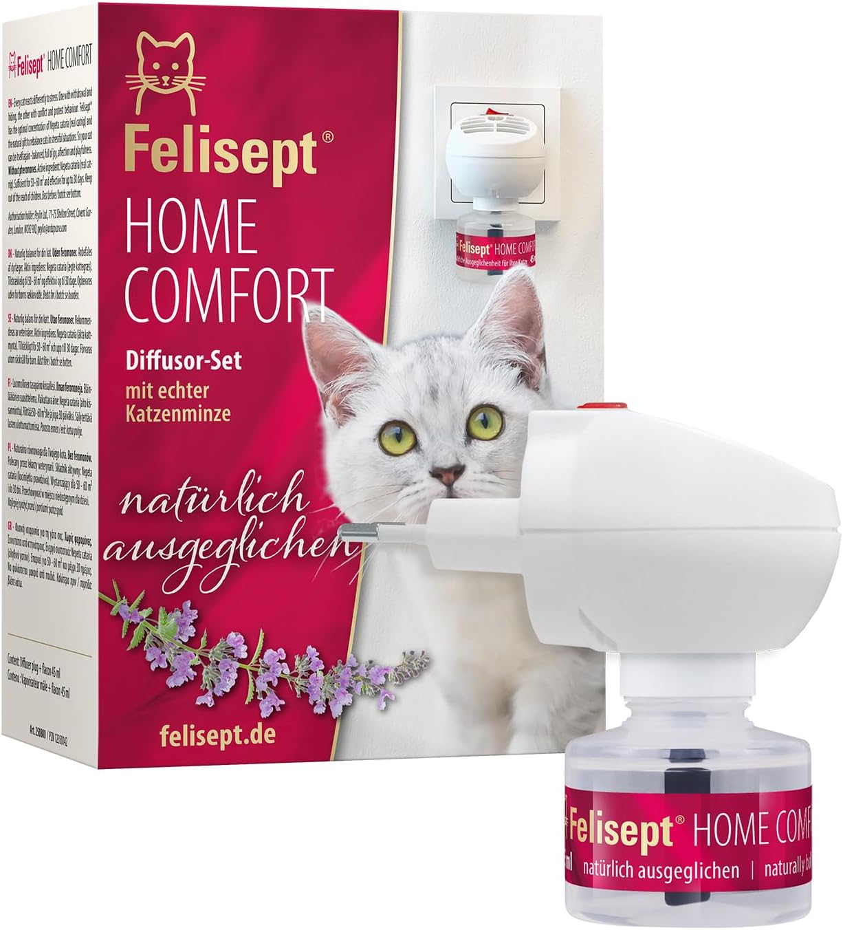 Installation facile diffuseur anti stress chat sans phéromones Felisept