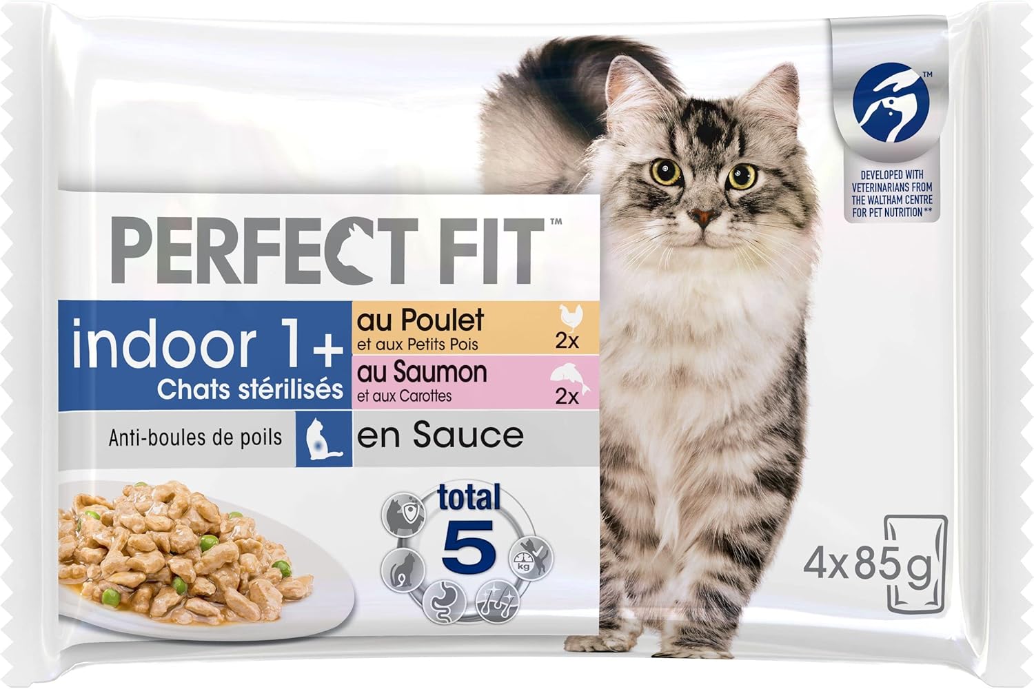 nourriture humide pour chat stérilisé riche en protéines et fibres