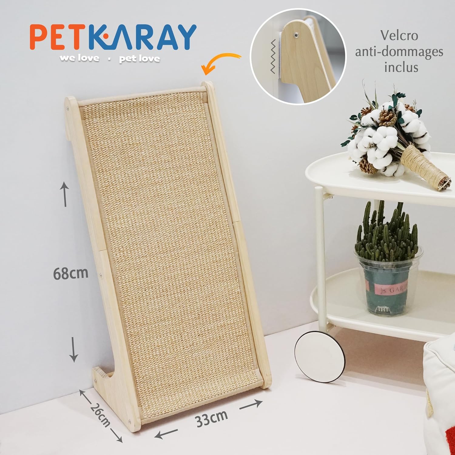 Griffoir longue durée avec jouet souris inclus PETKARAY
