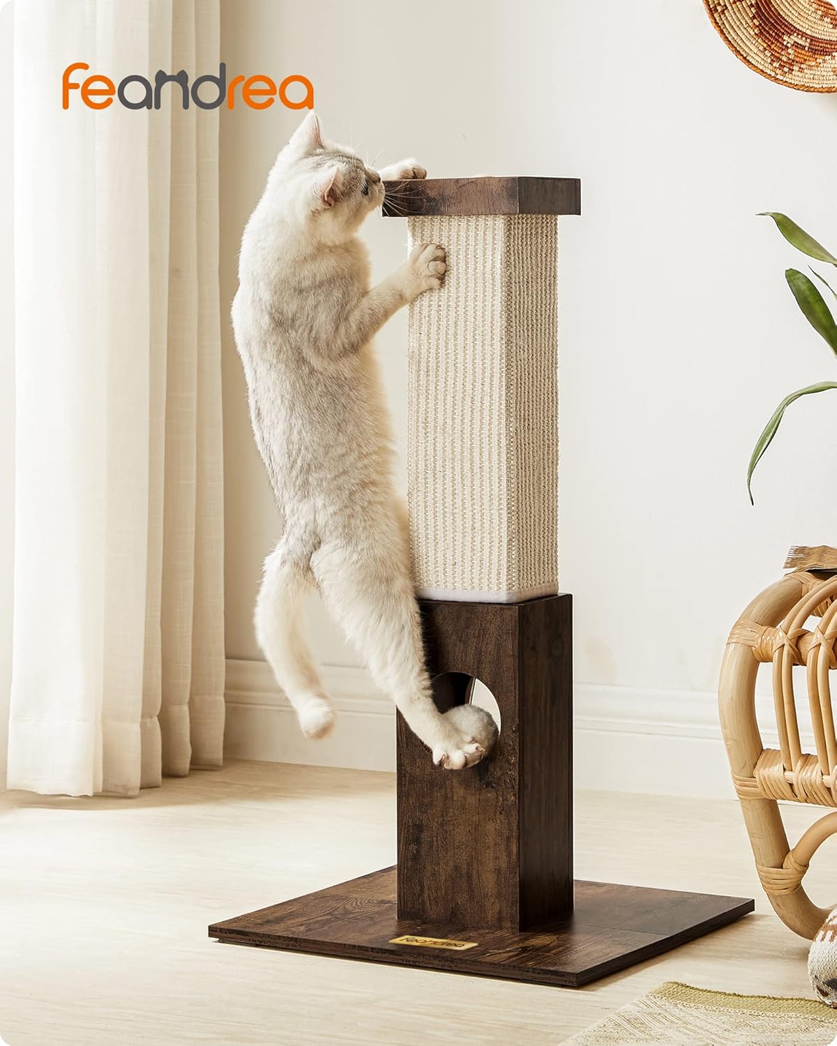 griffoir sisal haute qualité pour chat actif maison