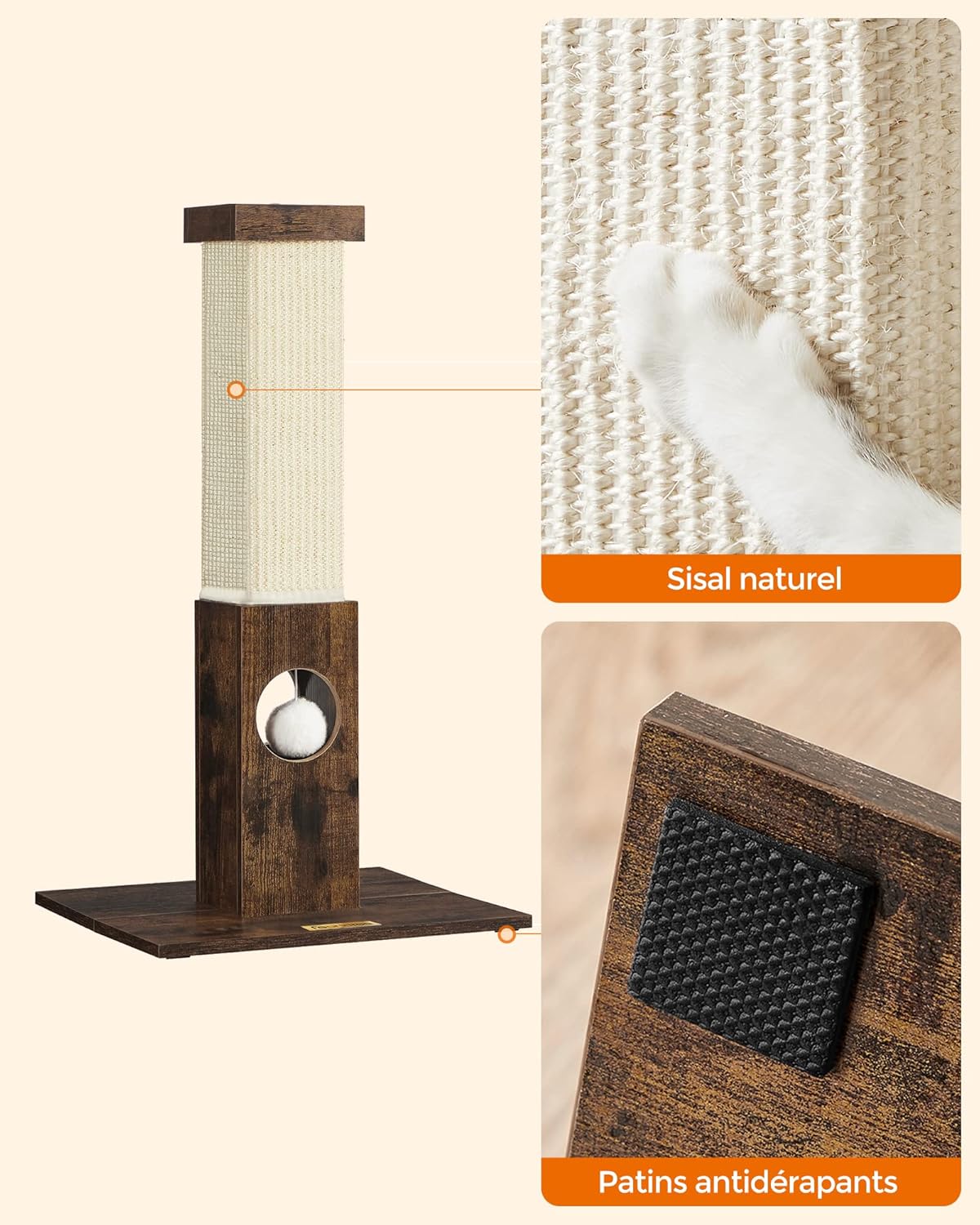 grosse base antidérapante griffoir pour chat intérieur