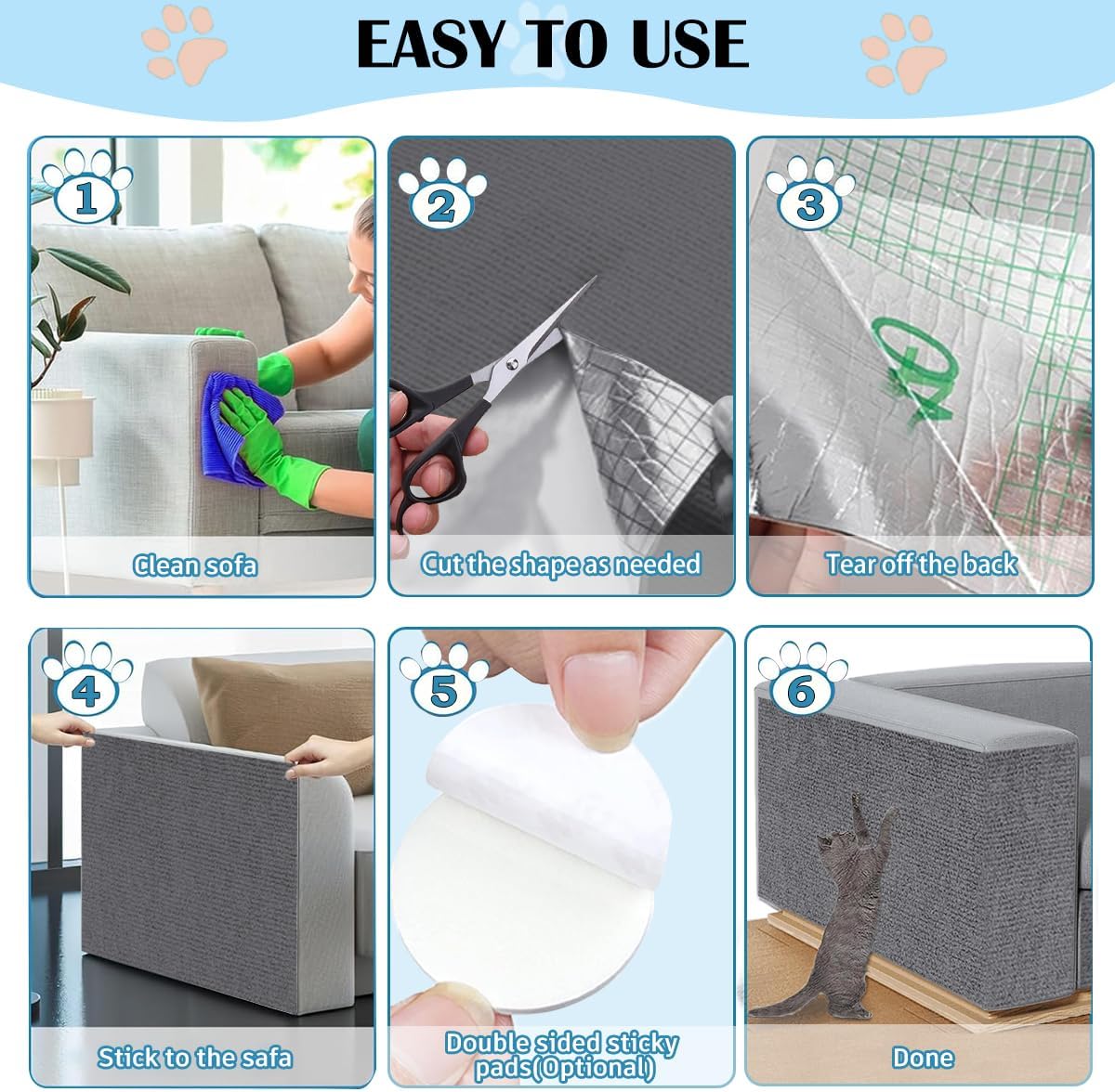 Accessoire griffoir pour chat protège meuble et canapé