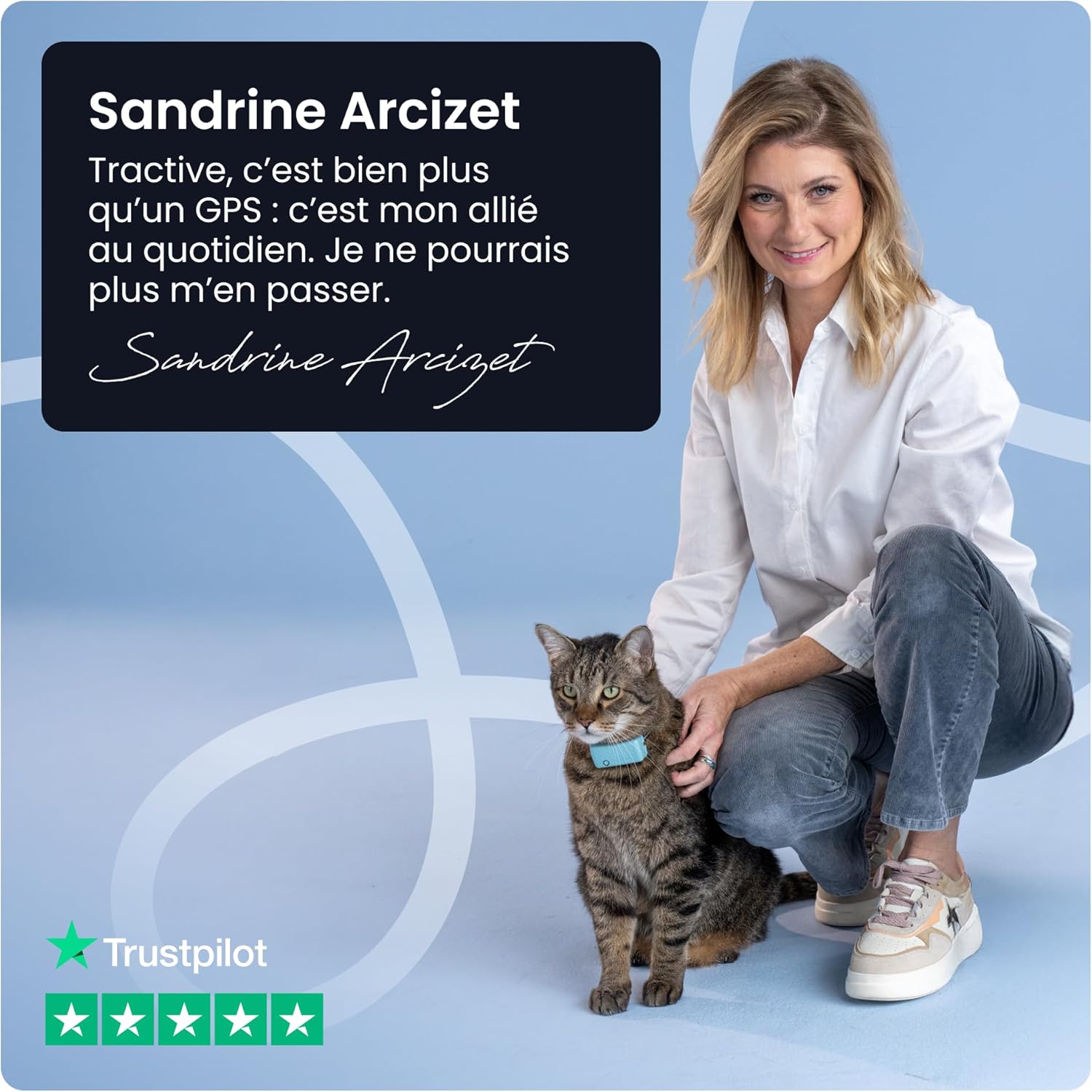 Accessoires inclus avec traceur GPS Tractive Mini pour chat