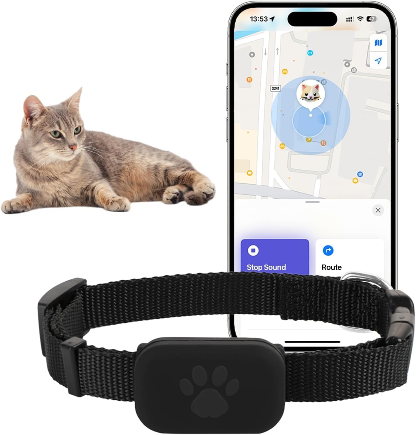 Comparatif collier GPS chat sans abonnement et classique