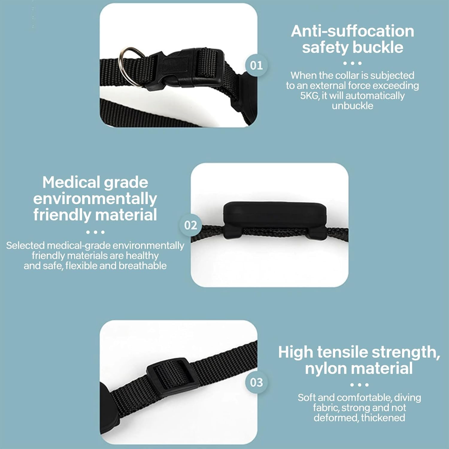 Collier GPS étanche IP67 pour chat en extérieur