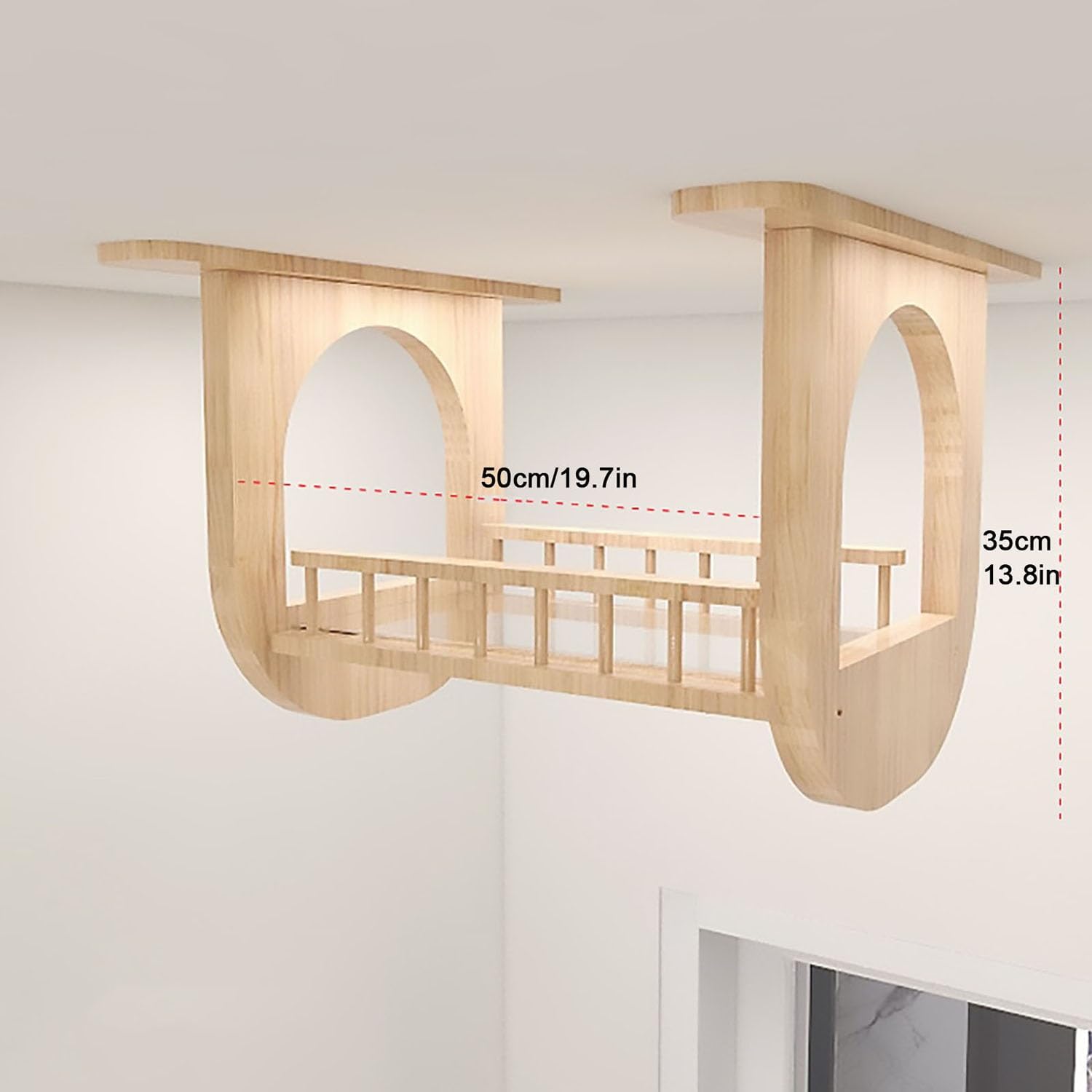 Perchoir mural modulable pour chats intérieurs