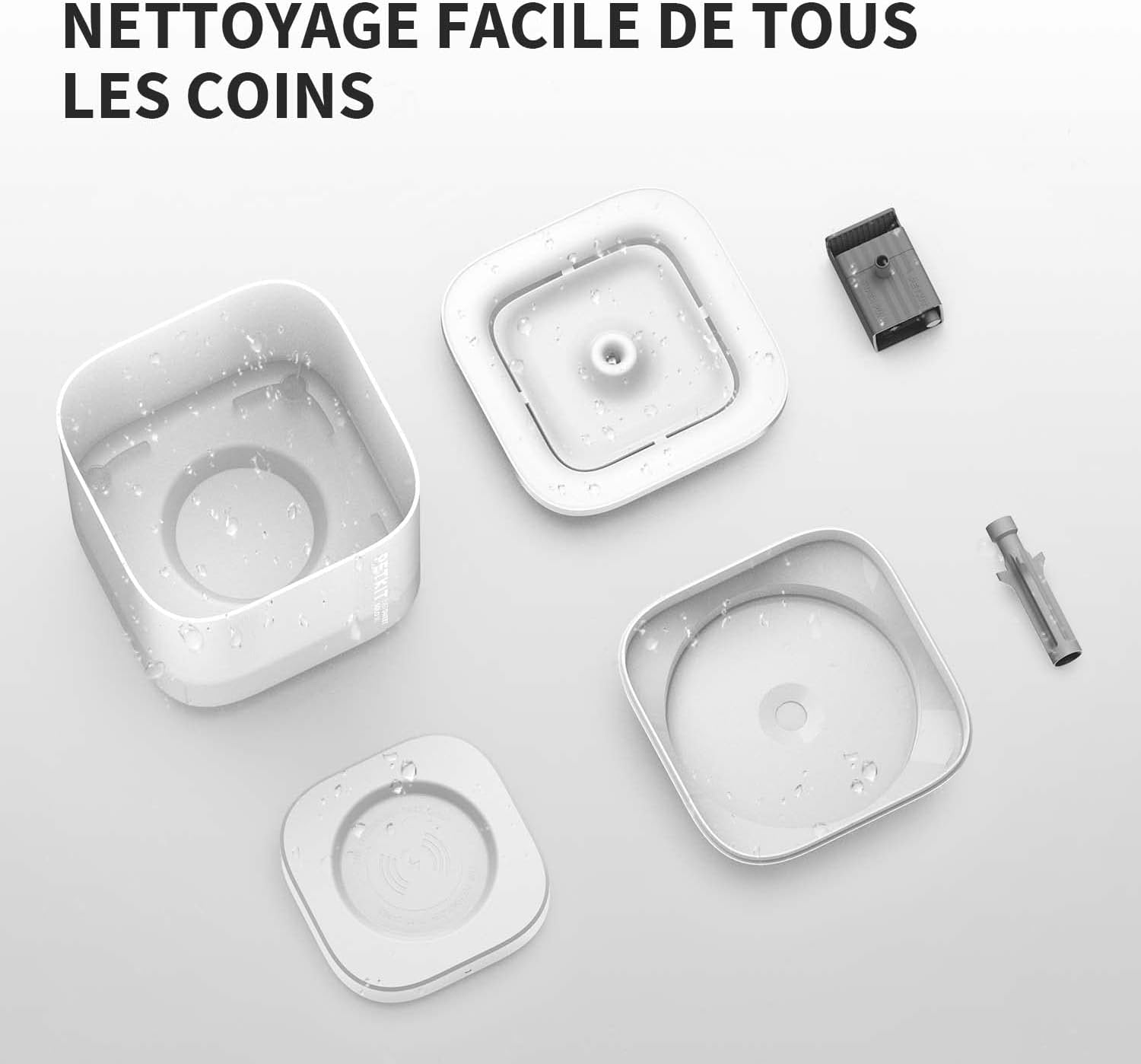 Fontaine à eau PETKIT avec LED intelligentes de niveau d’eau