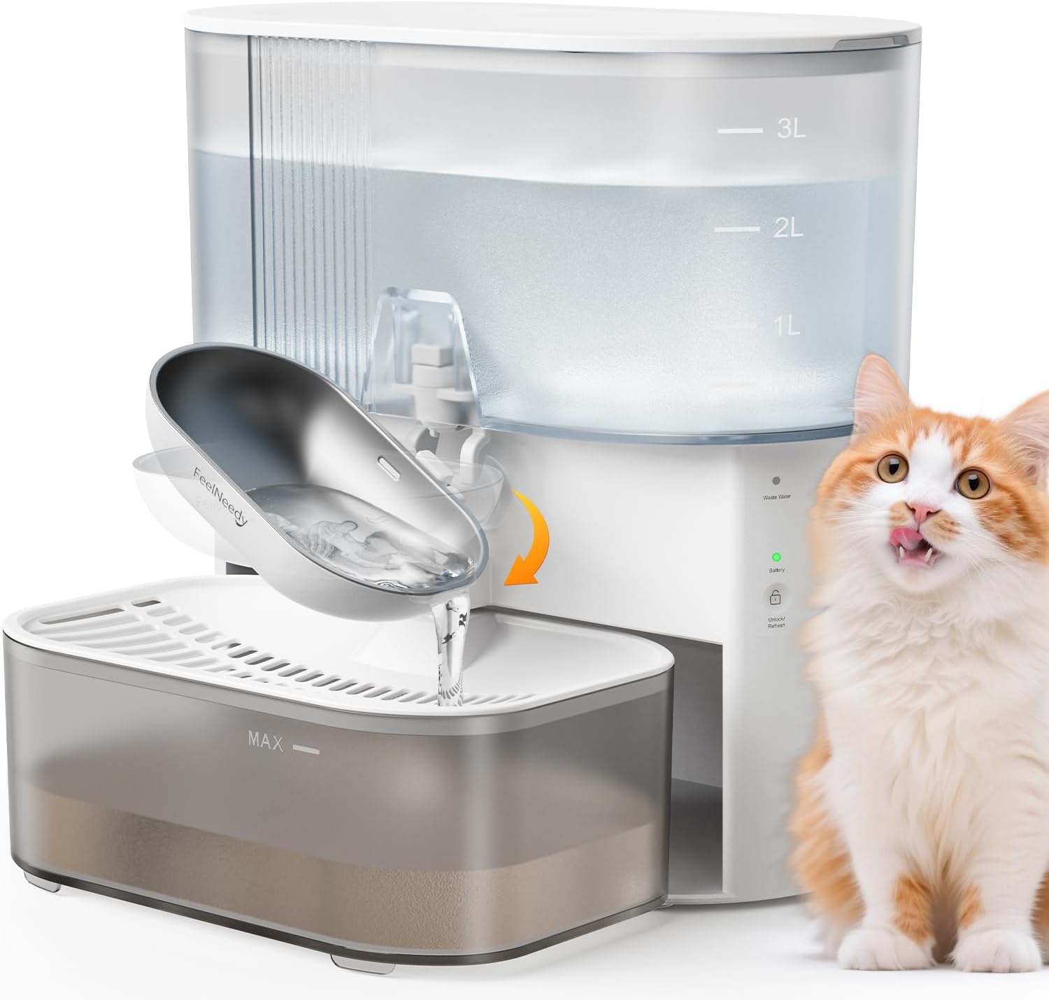 fontaine à eau chat sans fil