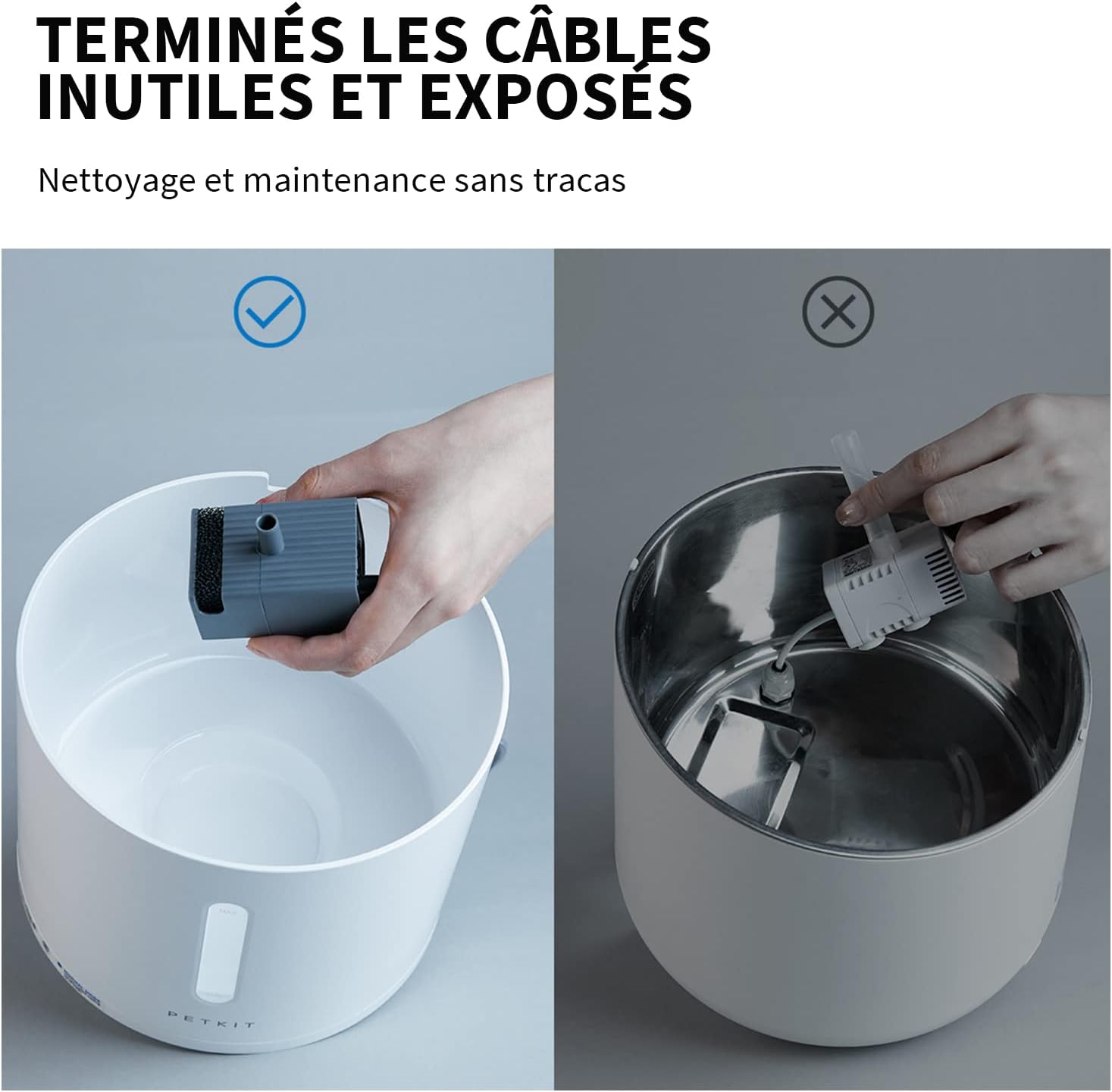 "Fontaine PETKIT EVERSWEET Solo 2 en utilisation par un chat"