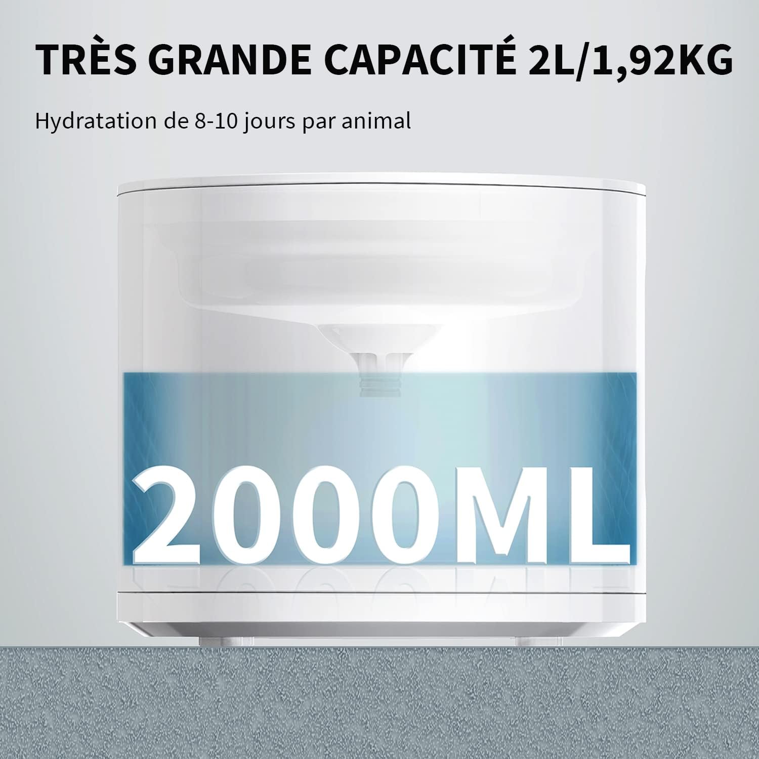 "Design détachable de la fontaine pour un nettoyage facile"