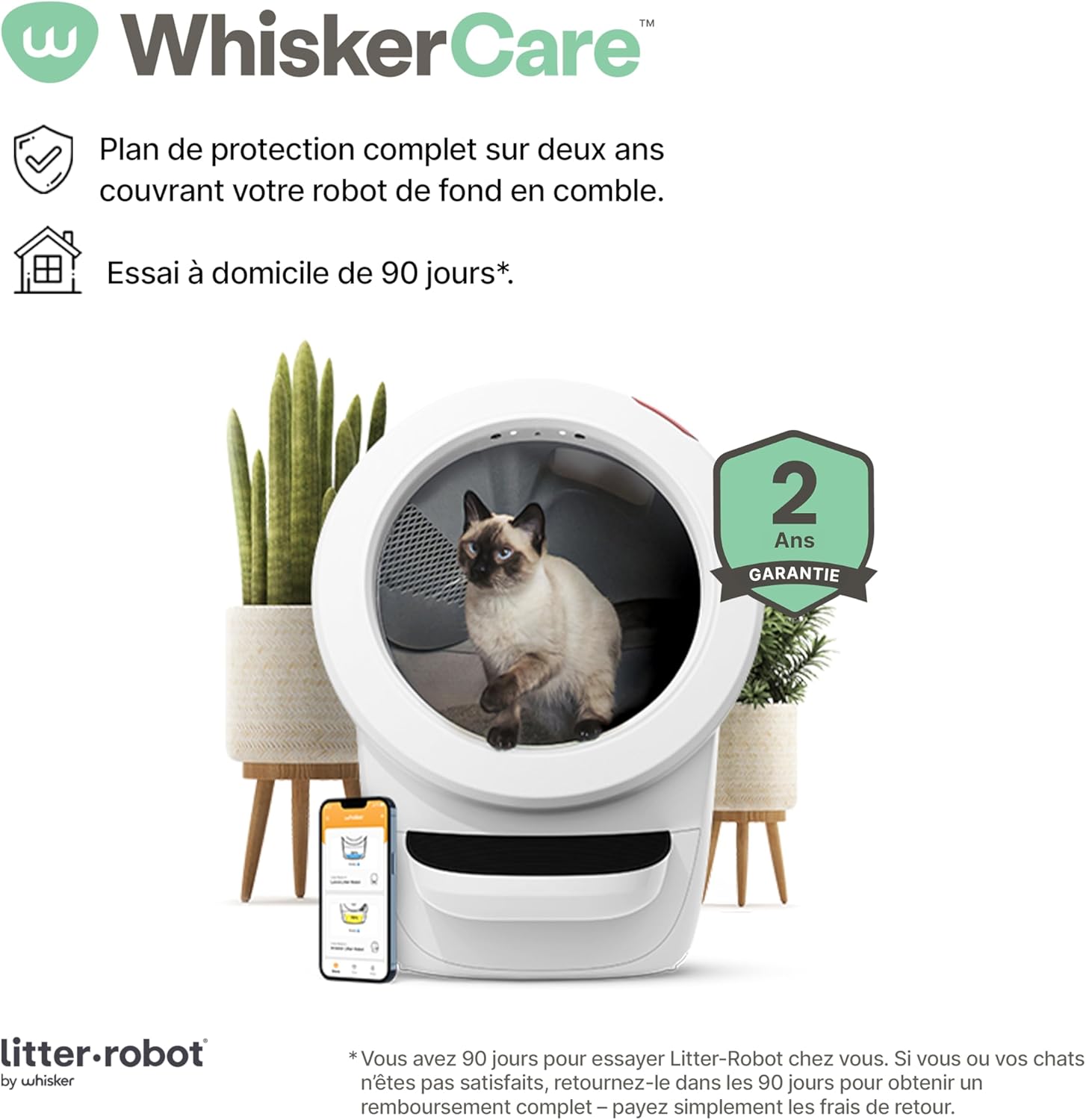 Litter-Robot 4 blanc autonettoyant pour chats