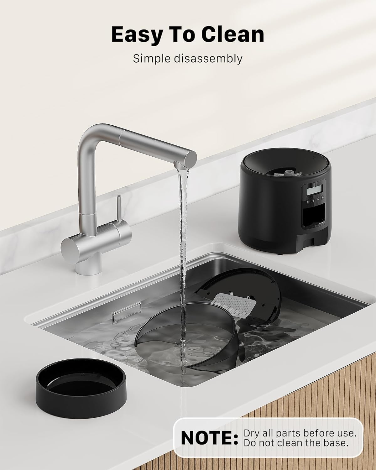distributeur croquettes électrique lavable