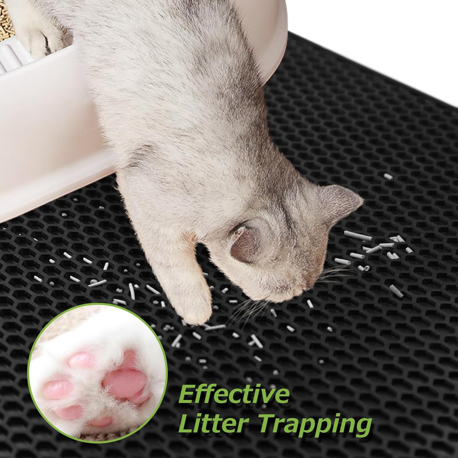 Nettoyage facile tapis de litière Matace sous la douche