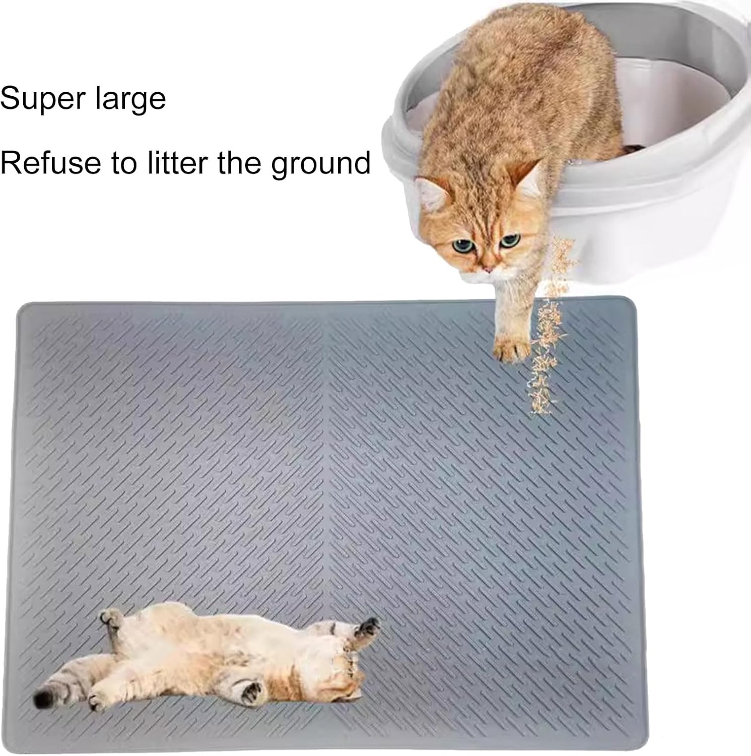 Tapis pour chat multifonction en silicone, coin alimentation ou repos