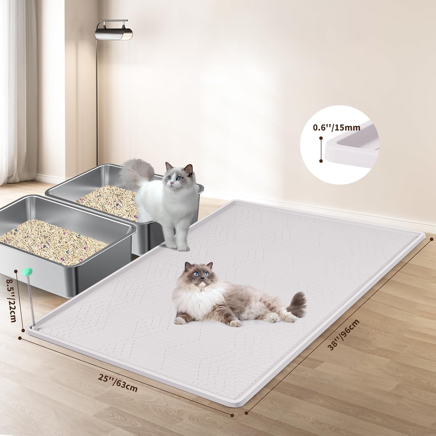 Tapis doux silicone protégeant pattes sensibles chat