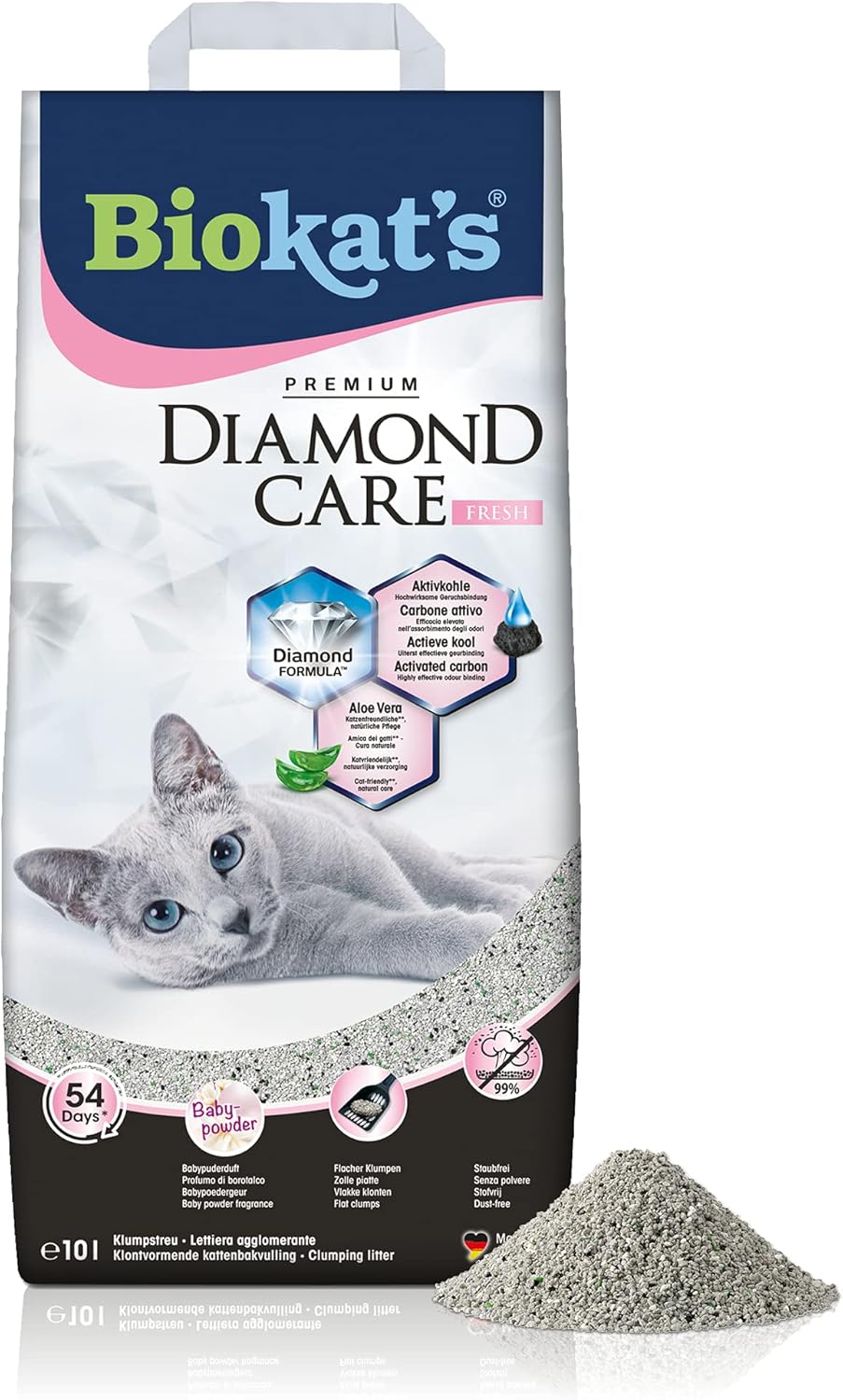 Biokat’s Diamond Care Fresh litière allemande argile naturelle