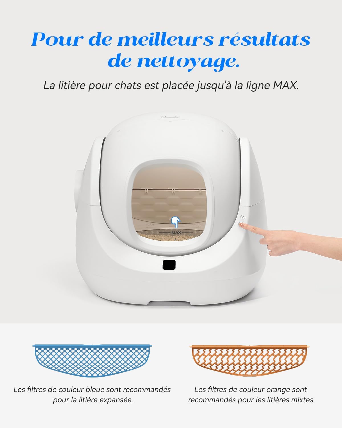 Litière autonettoyante CATLINK Baymax avec suivi santé connecté