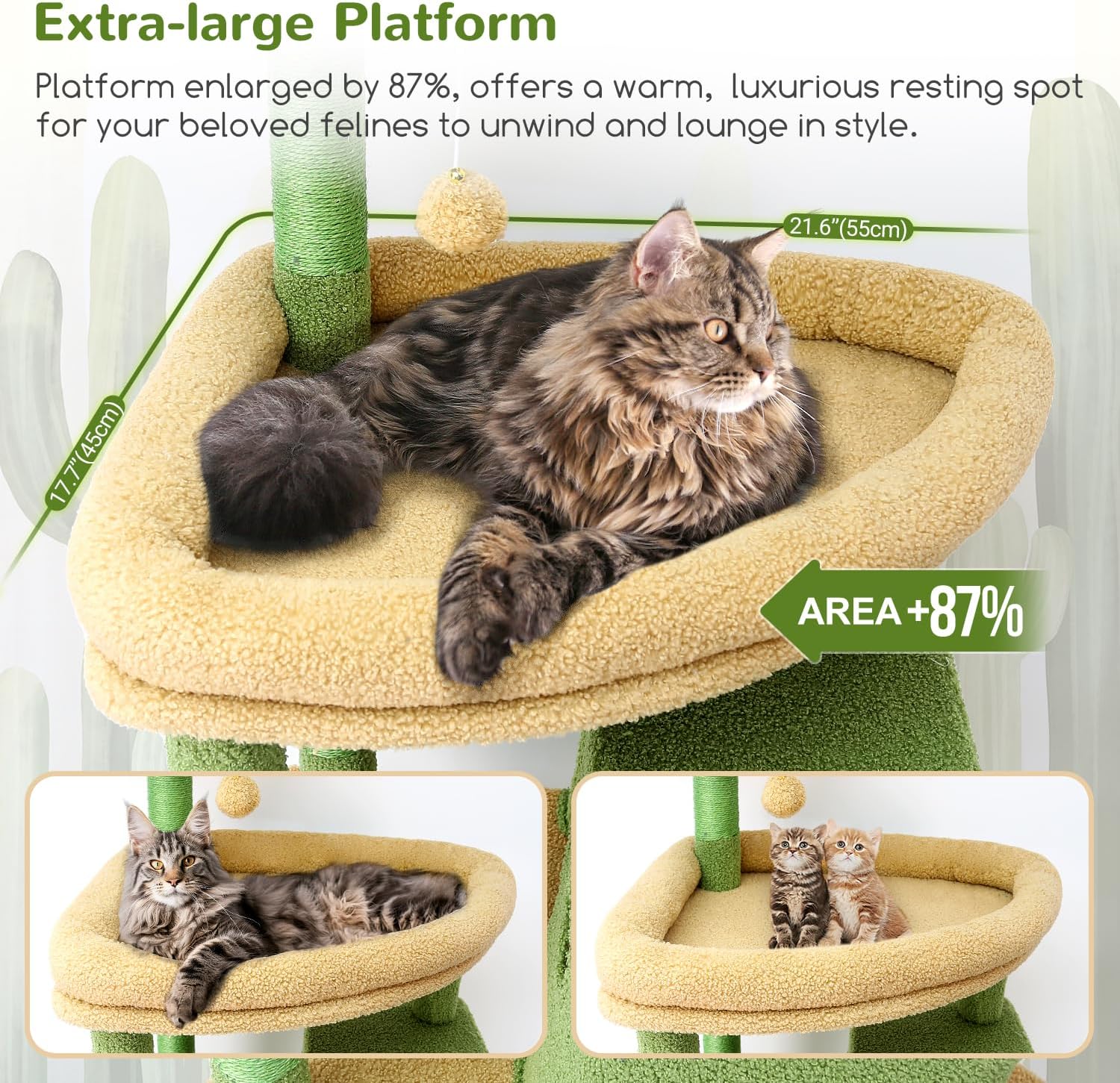 Paniers moelleux suspendus pour chats adultes