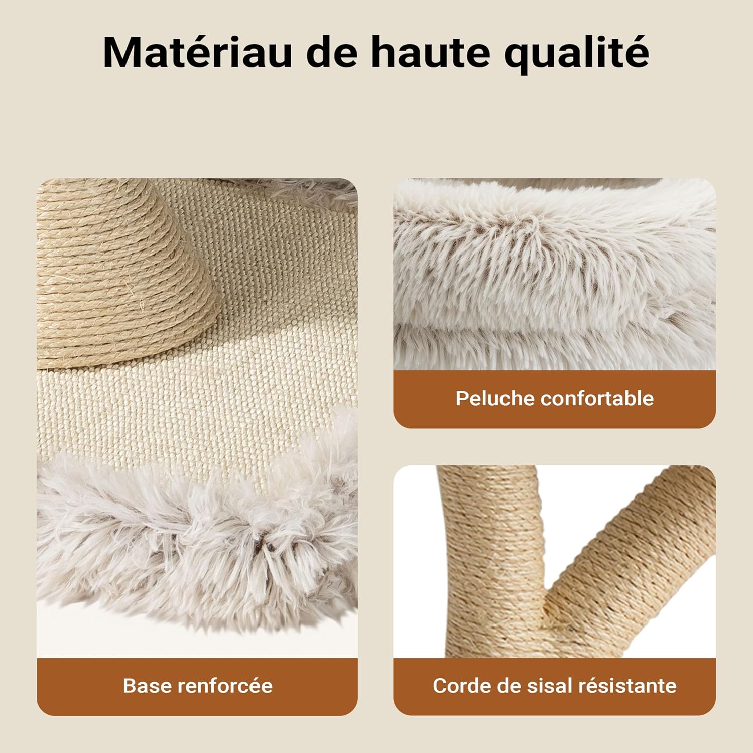 Hamac suspendu pour repos lumineux sur arbre à chat