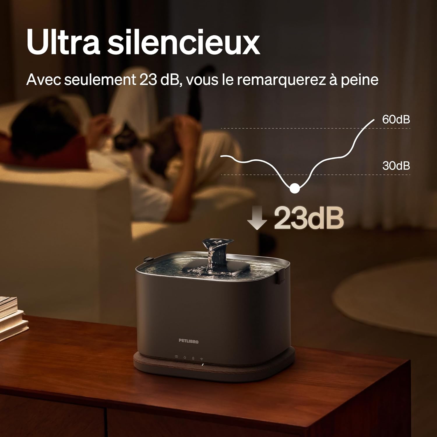 Distributeur d’eau automatique pour chat et chien PETLIBRO Wi-Fi 5GHz