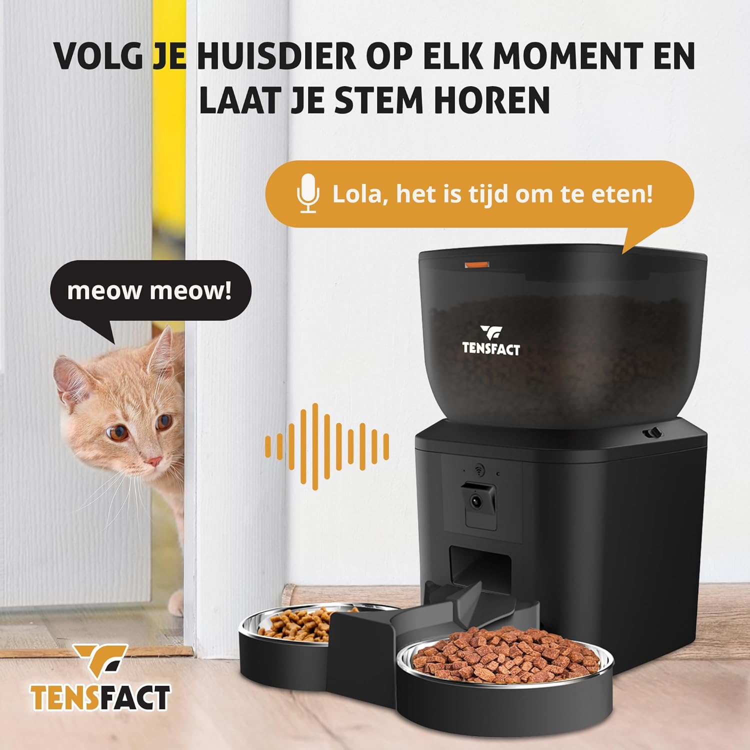 mangeoire connectée pour chat avec vision nocturne