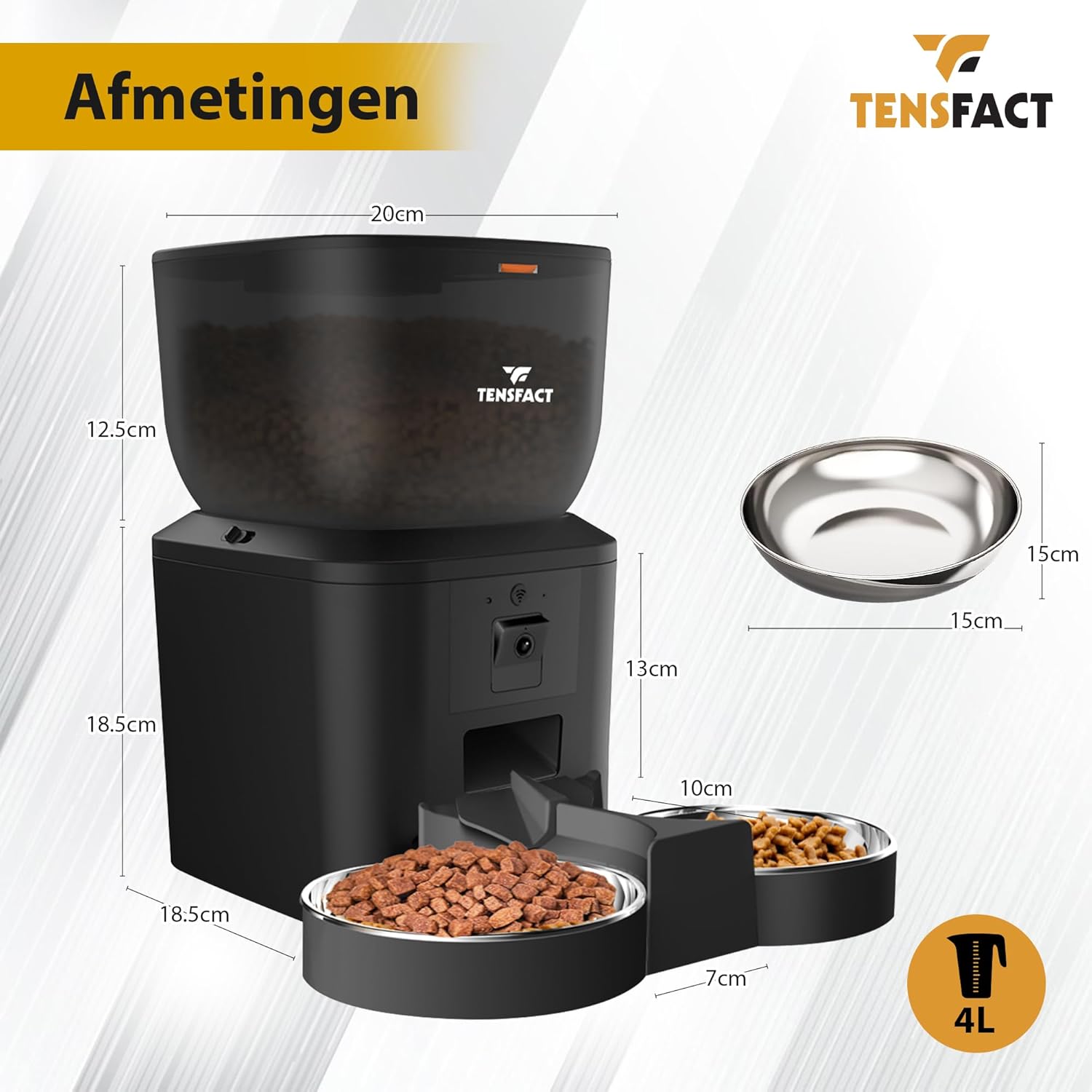 mangeoire programmable pour chat avec portions réglables