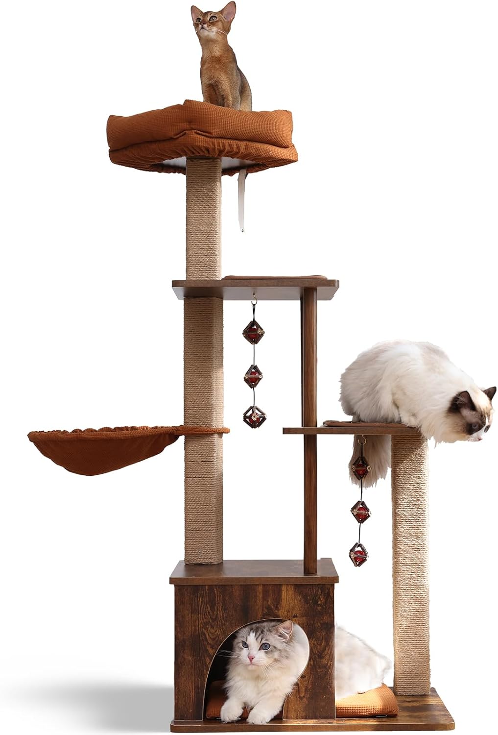 hamac doux suspendu sur arbre à chat moderne FUKUMARU