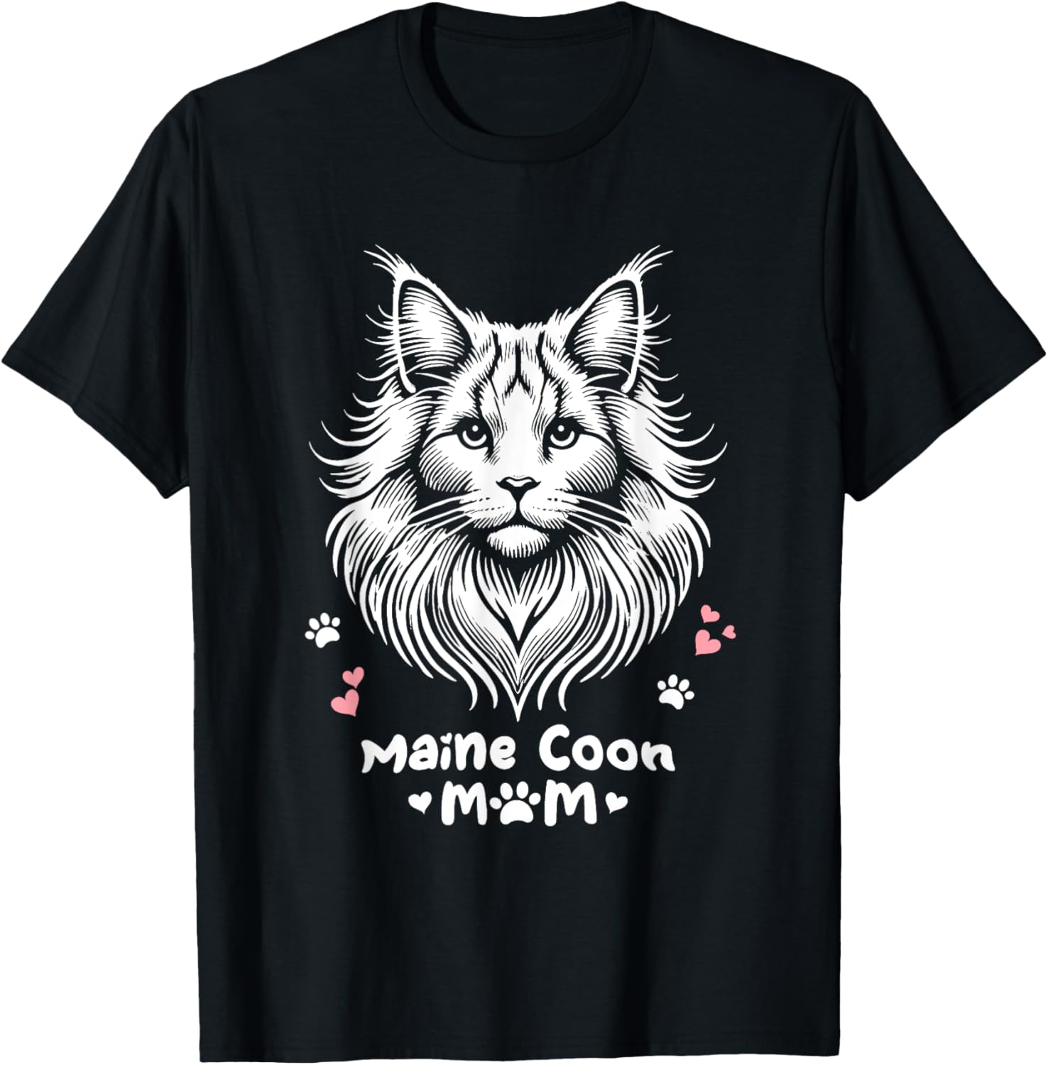 T-shirt Maine Coon Mom pour femme en coton