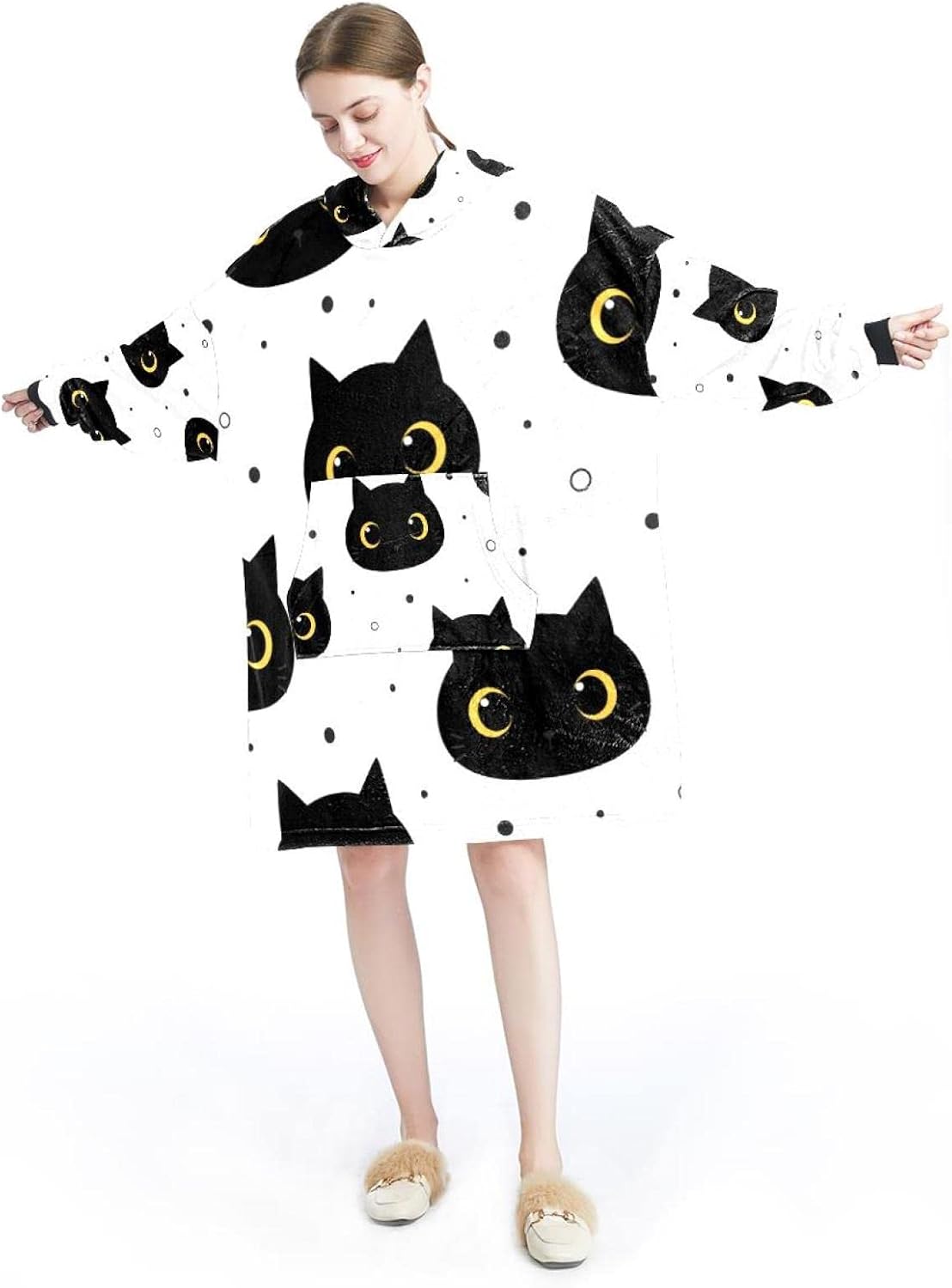 capuche moelleuse sweat chat cocooning
