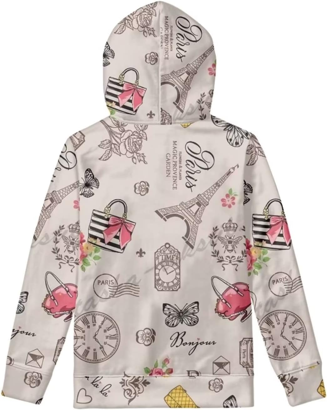capuche sweat enfant avec dessins de chat