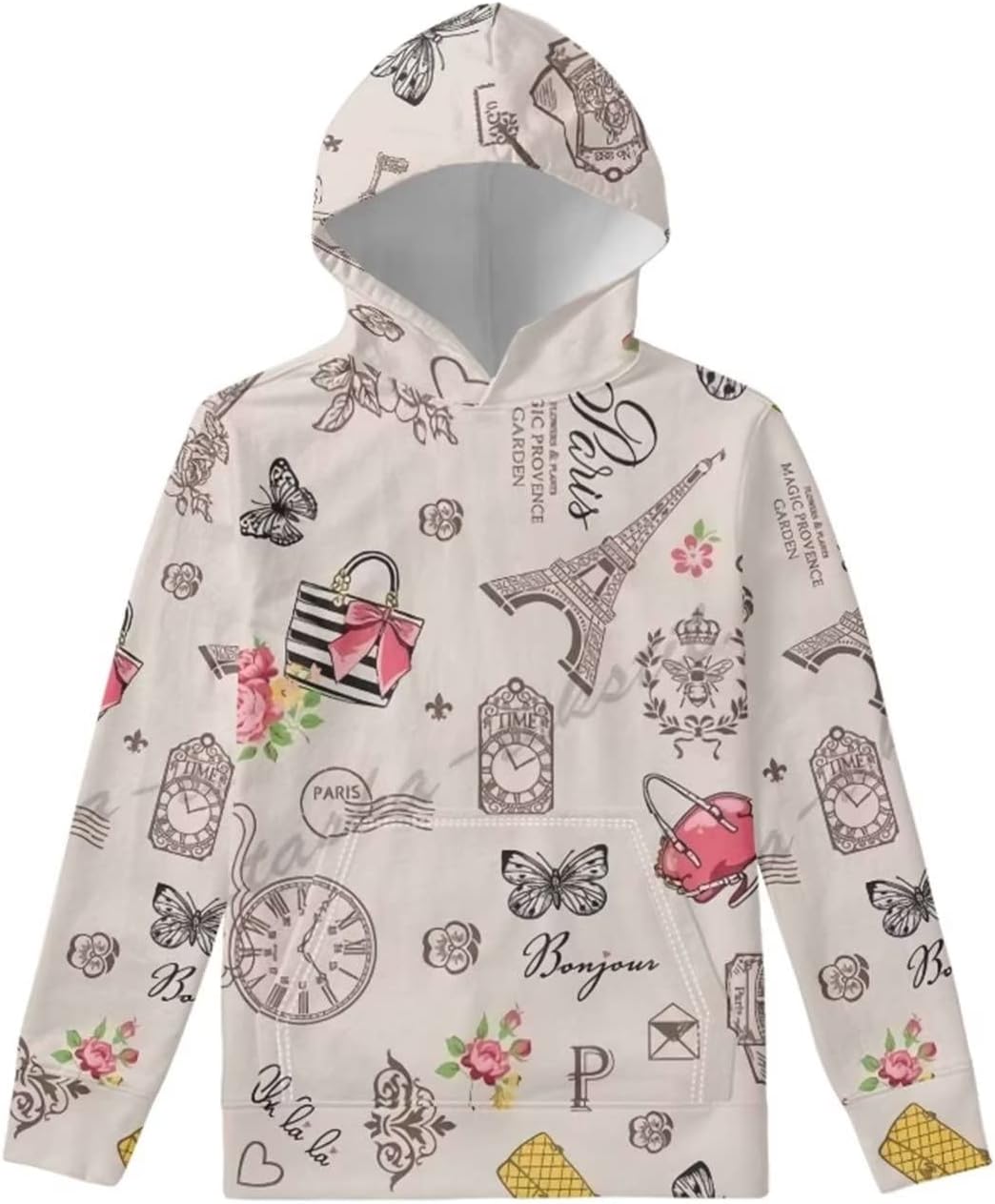 sweat à capuche mignon adolescents motif chat