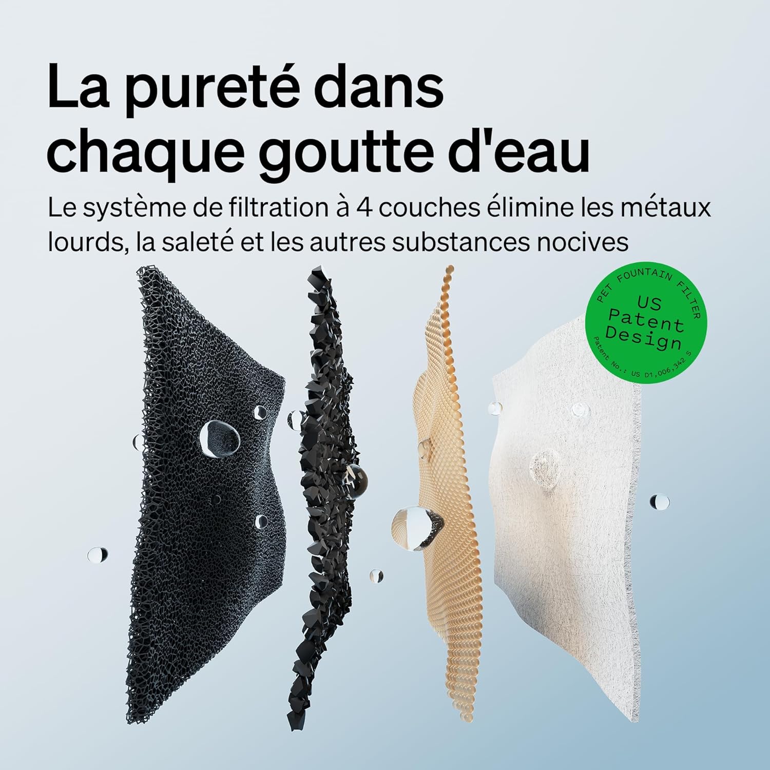 Réservoir amovible fontaine eau chat PETLIBRO Dockstream