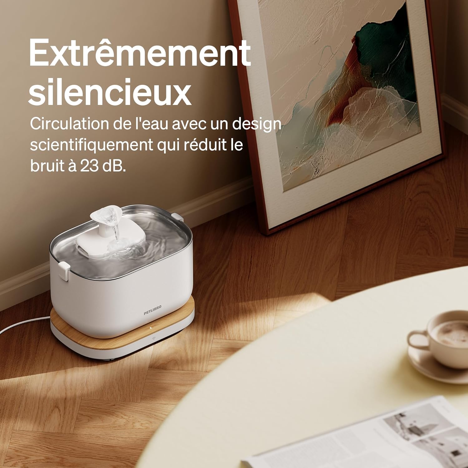 Pompe sans fil facile à nettoyer fontaine PETLIBRO Dockstream