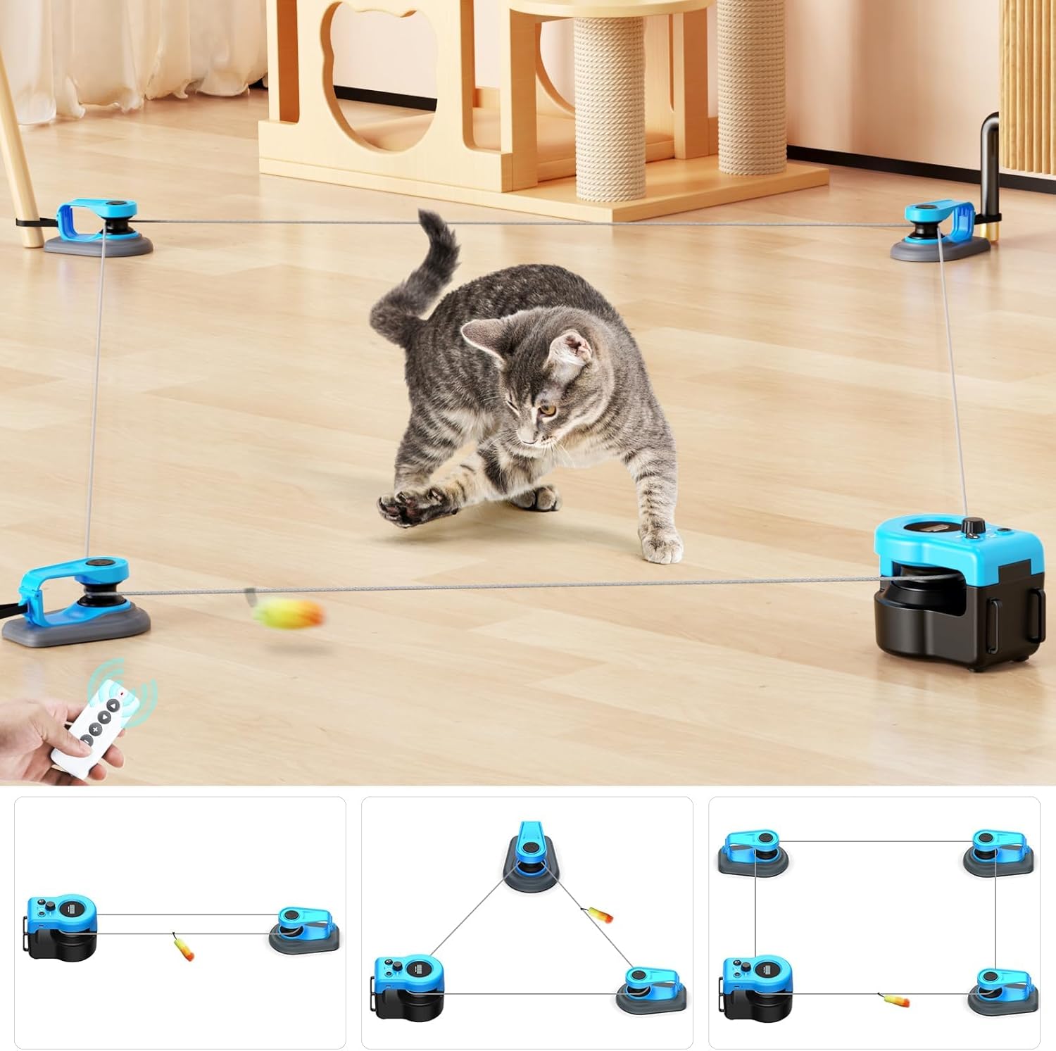 GMTEO Jouet Chat Interactif, 2025 Nouveau Jouet pour Chats Balle