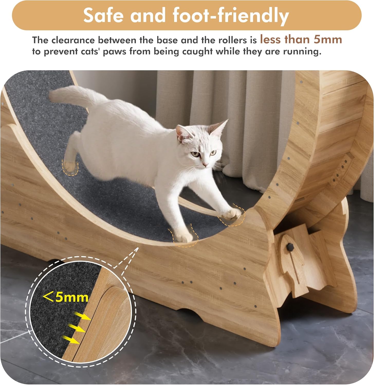 roue pour chat silencieuse design moderne