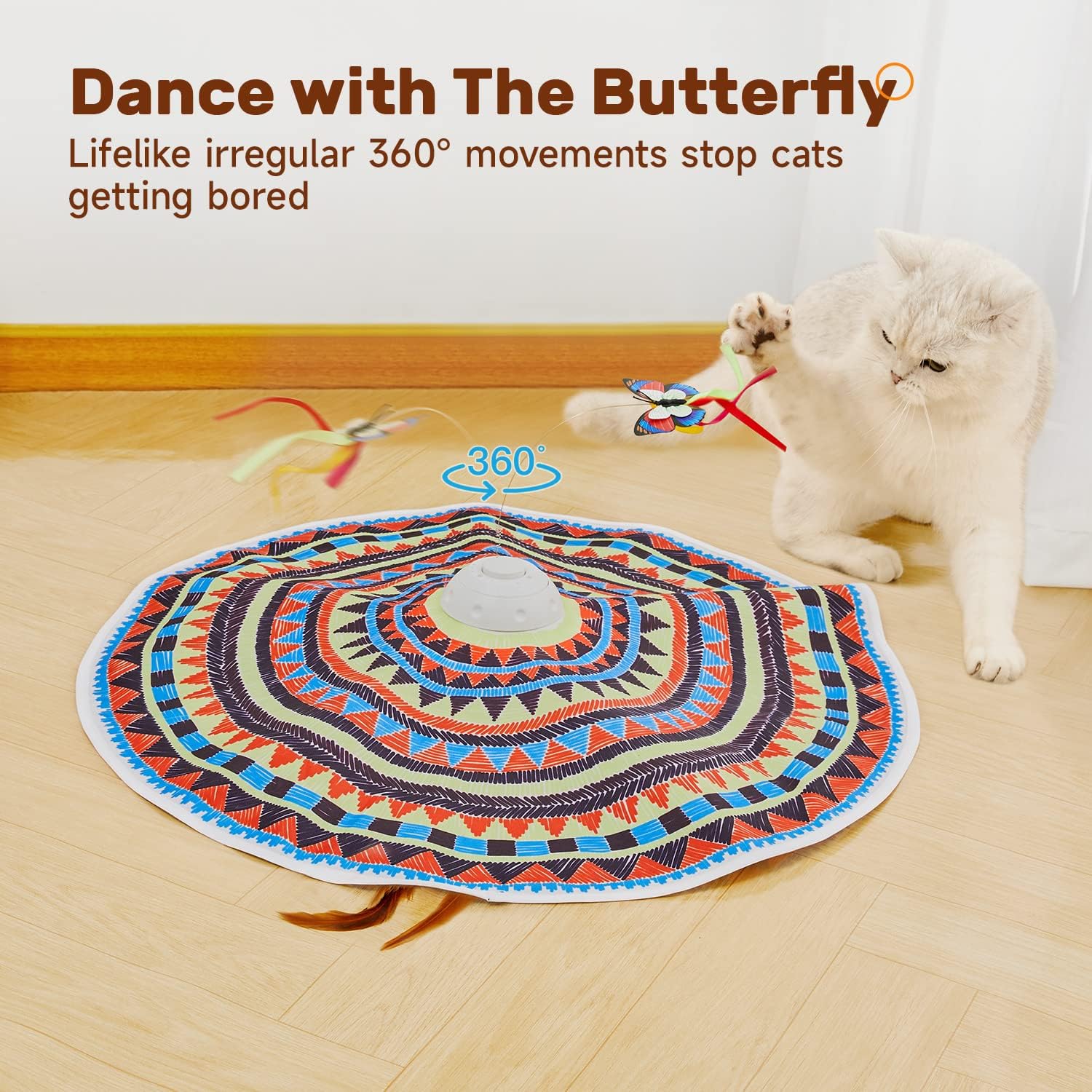 Jouet Potaroma rechargeable pour chat d’intérieur