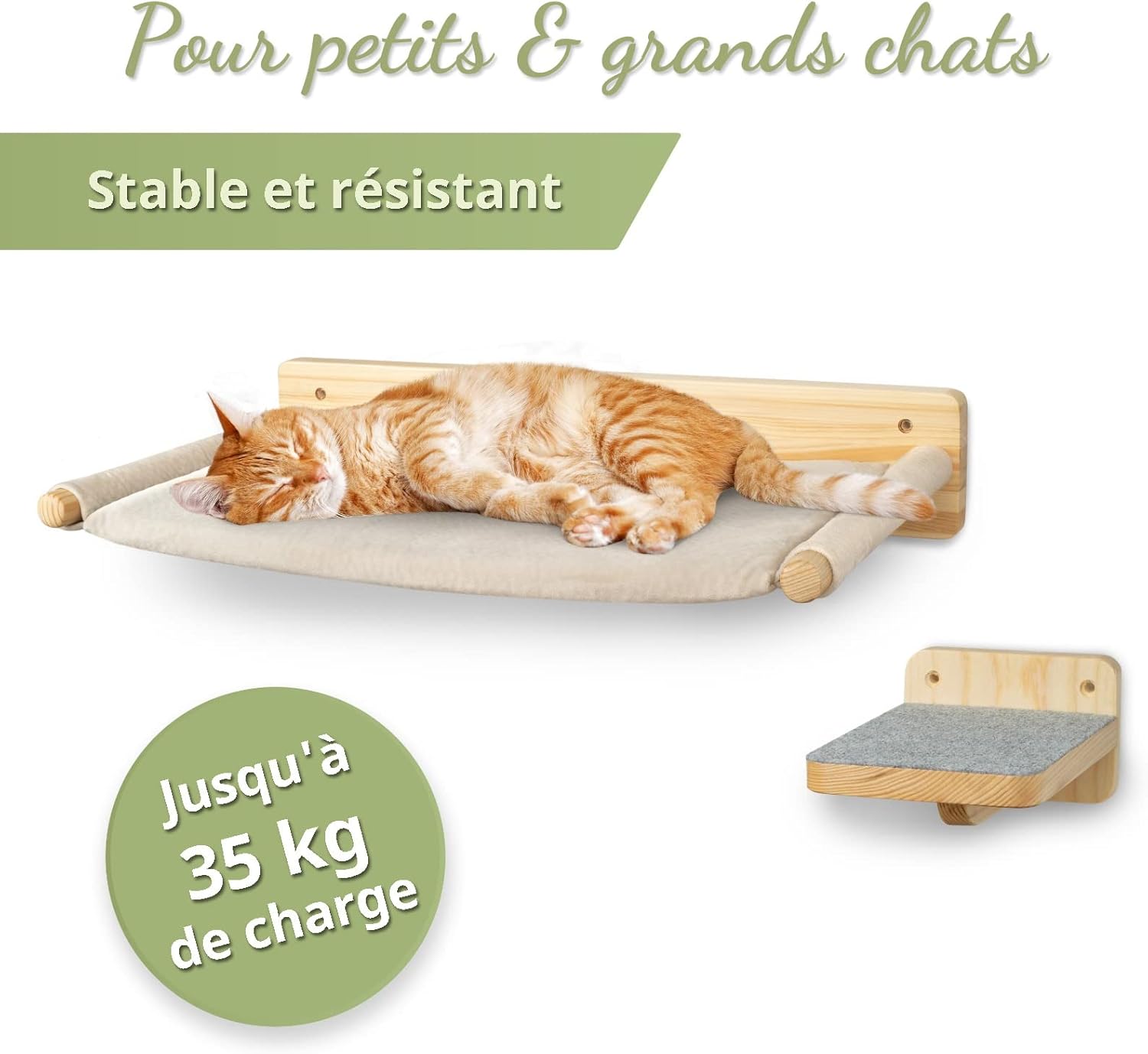 Meuble mural chat design bois clair intérieur cosy
