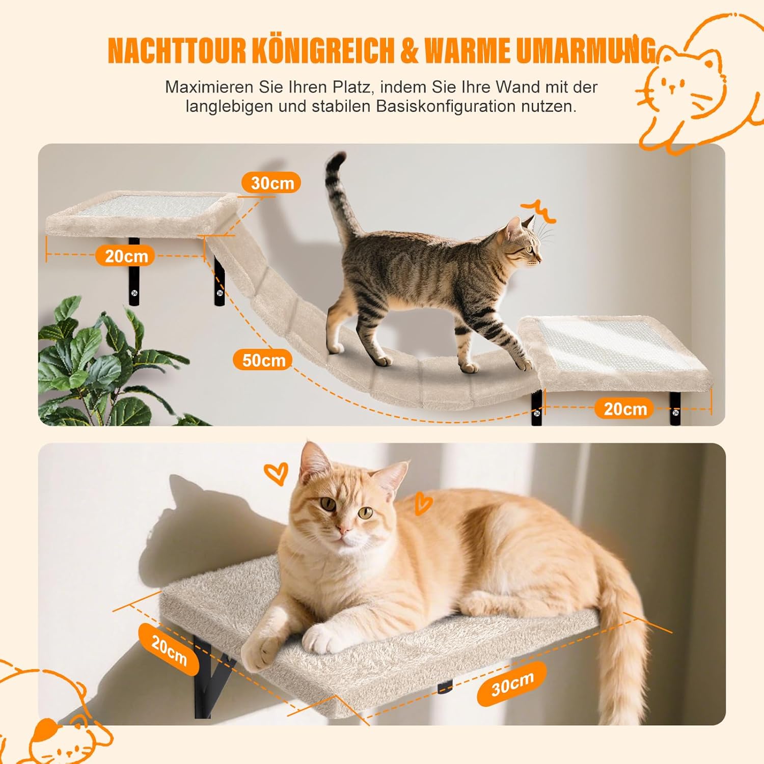 zone de repos murale pour chat Zvonema